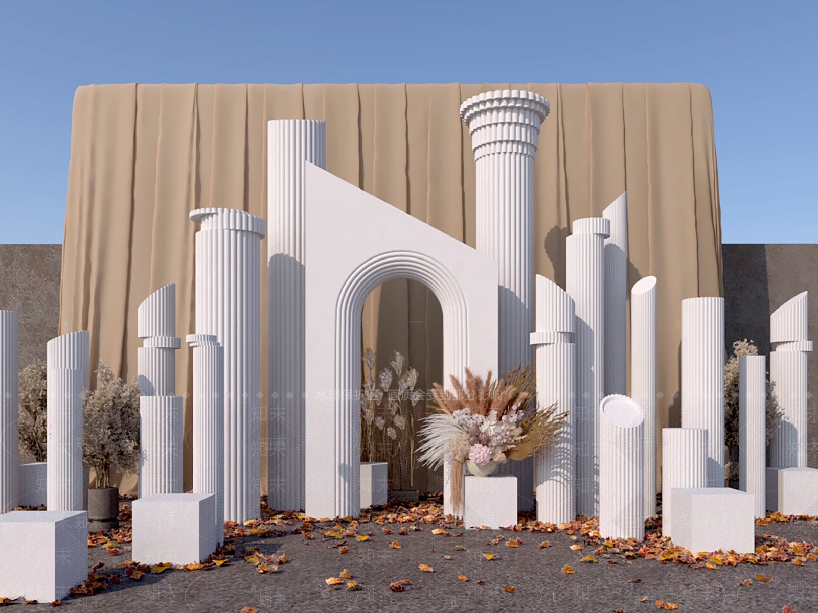 现代美陈3D模型下载【ID:1188510640】