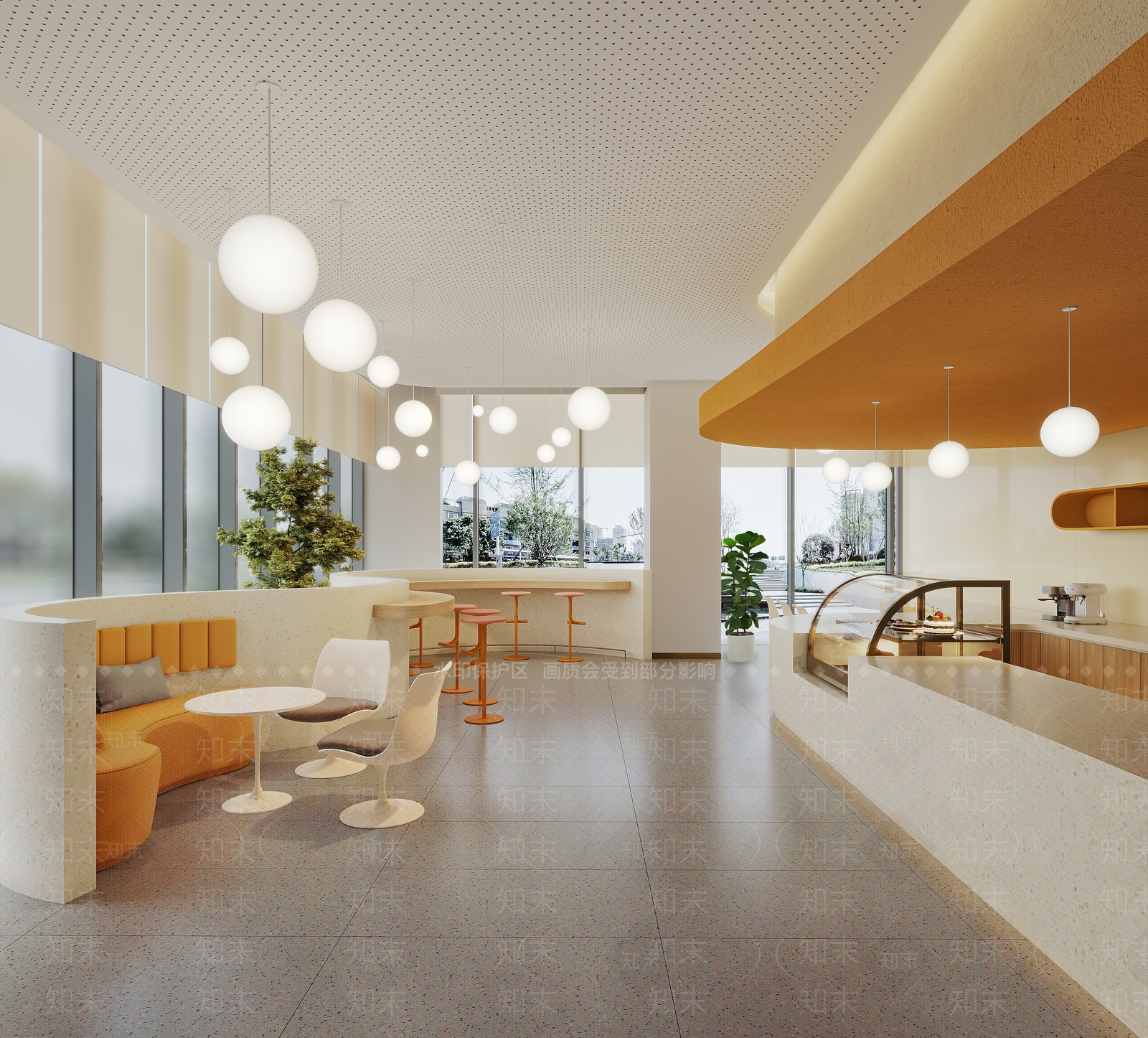 现代简约咖啡厅3D模型下载【ID:1188513047】