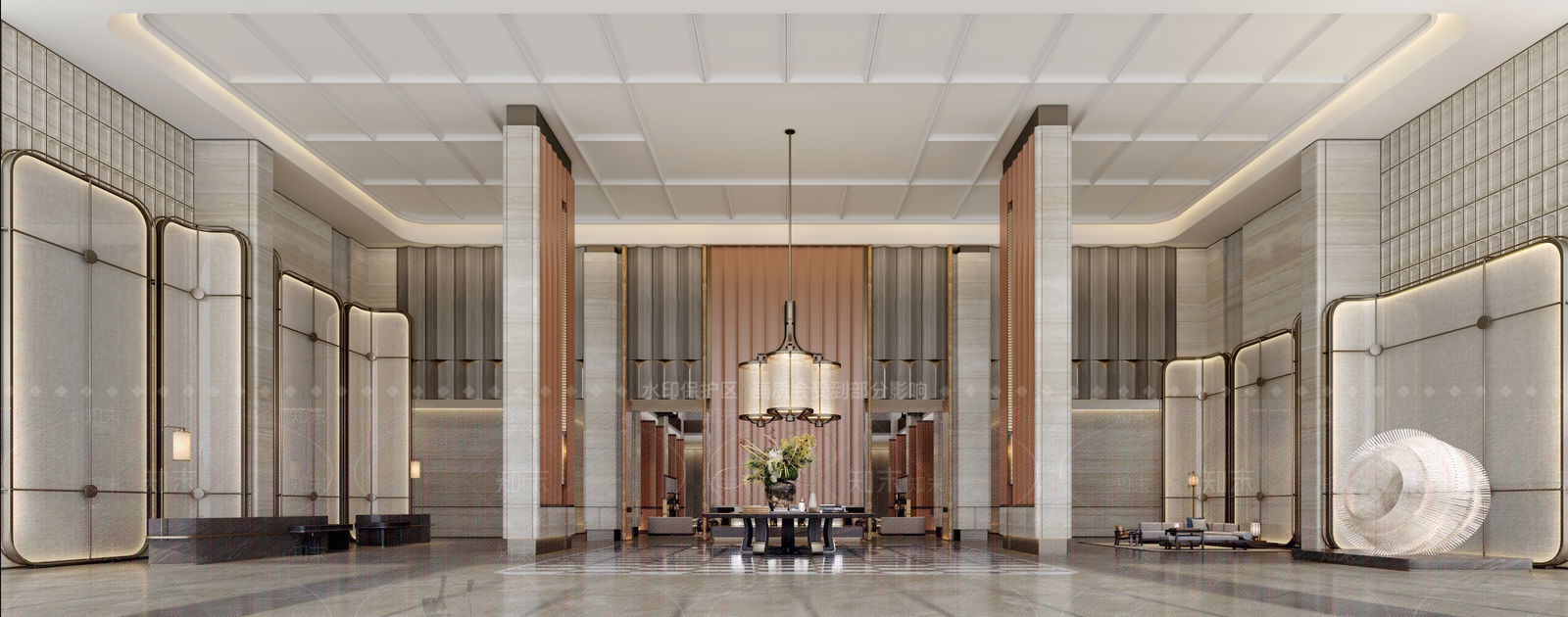 现代轻奢酒店3D模型下载【ID:1188527283】