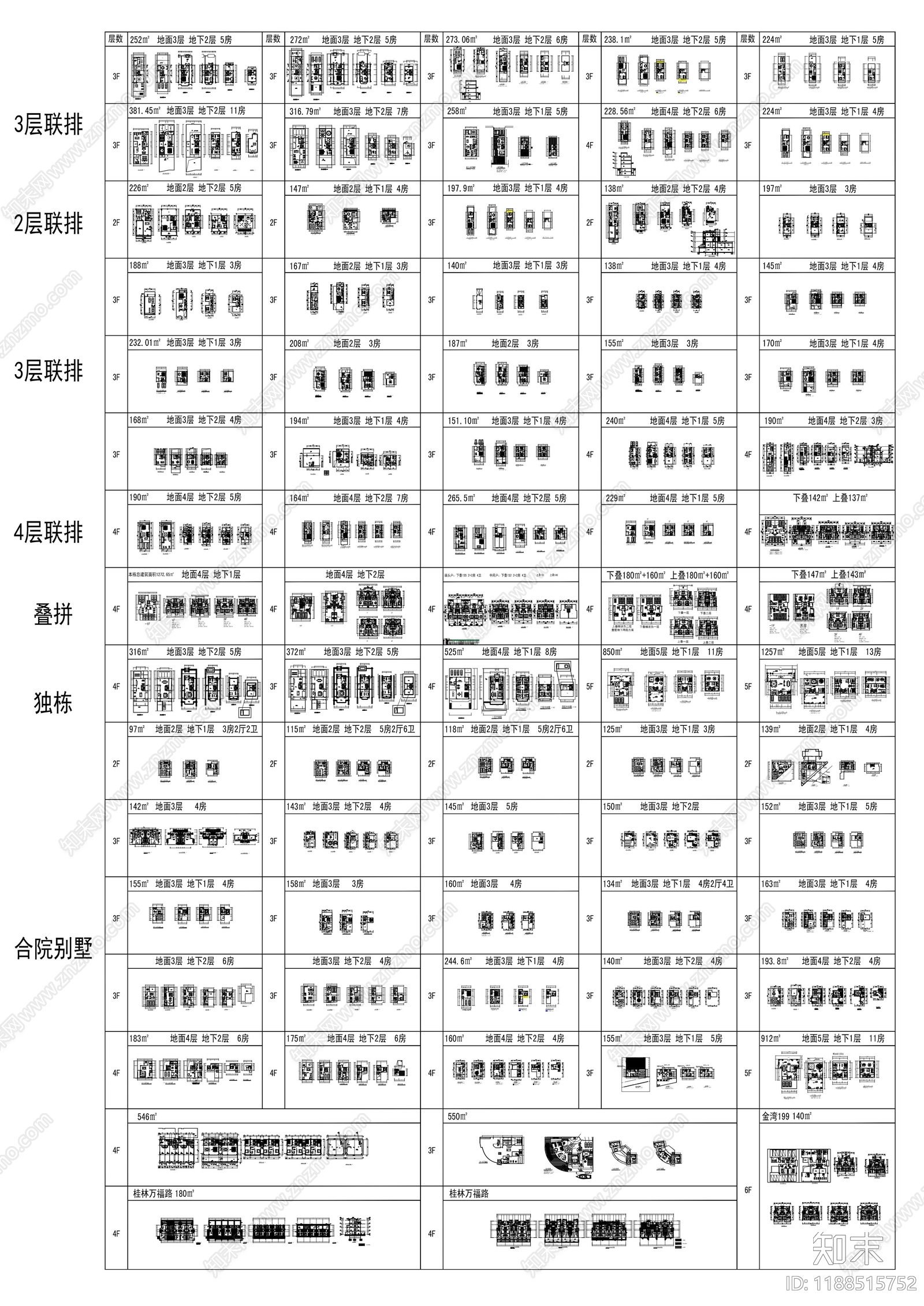 现代简约别墅建筑施工图下载【ID:1188515752】