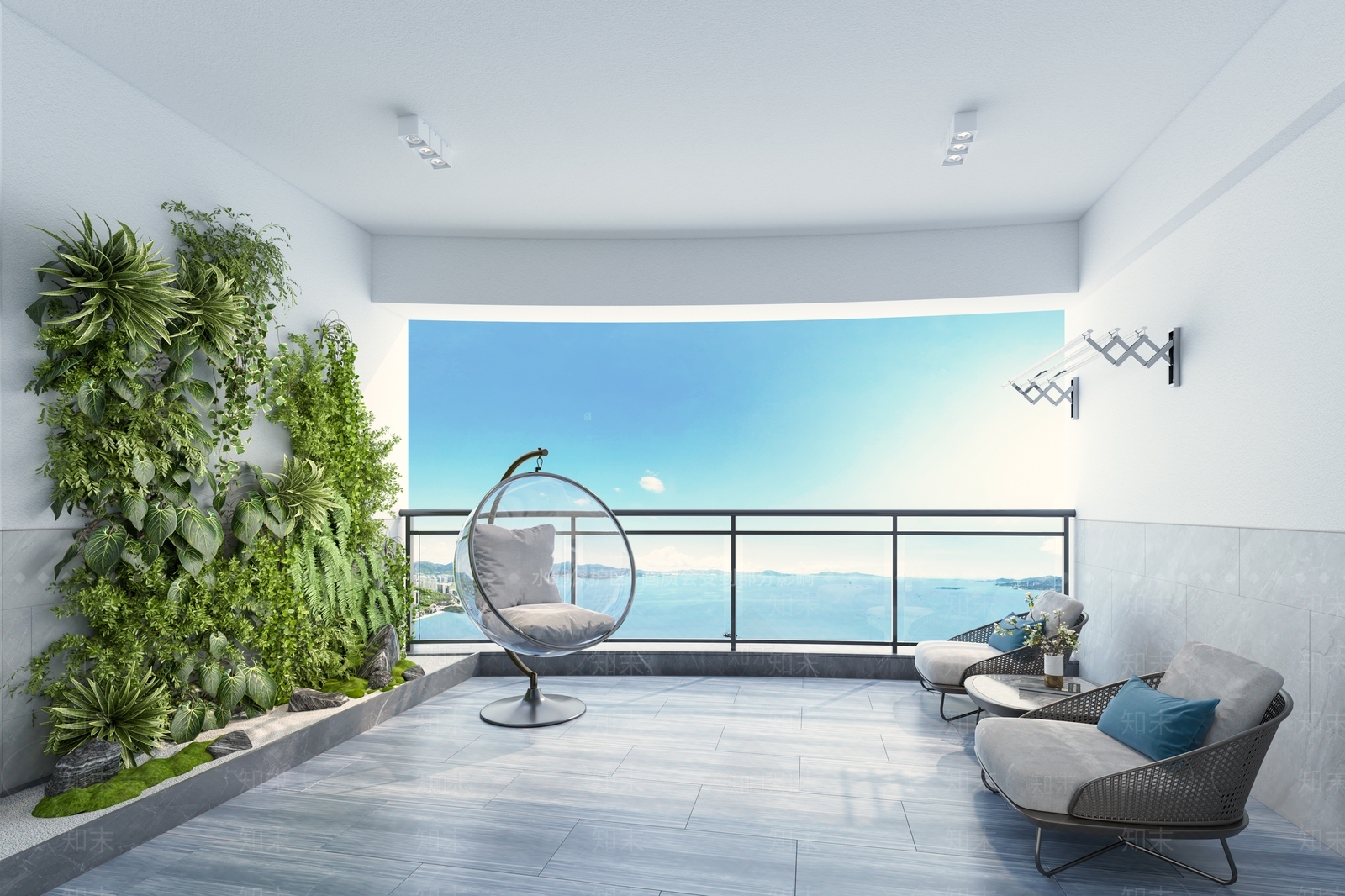 现代阳台3D模型下载【ID:1188519728】