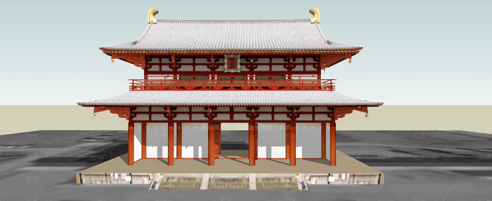 日式古建筑SU模型下载【ID:1188520174】