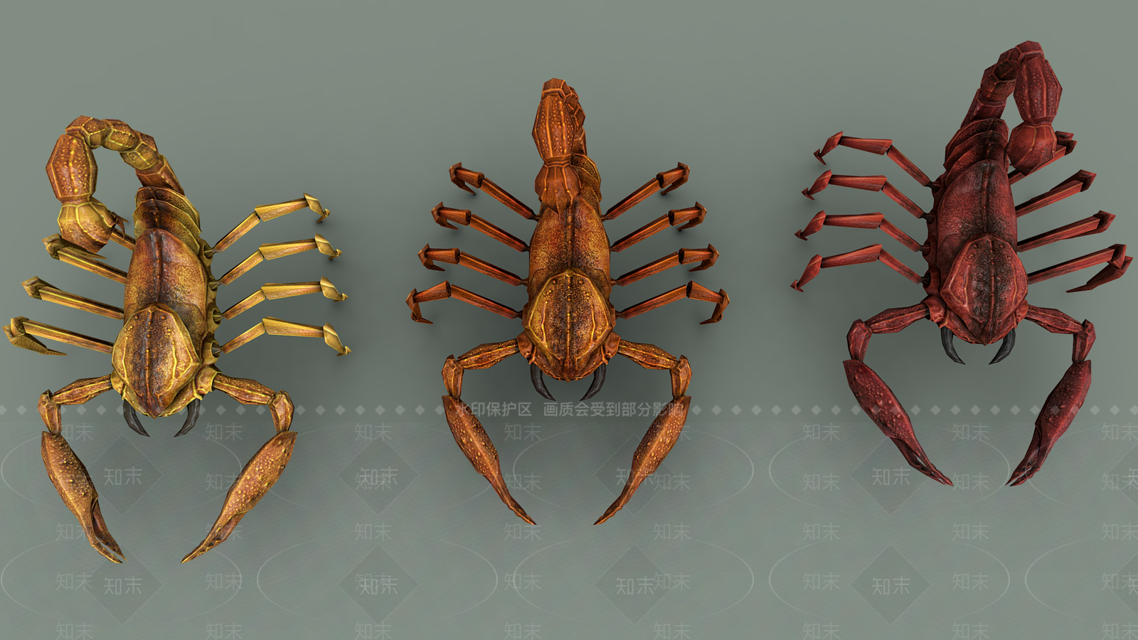 爬行类动物3D模型下载【ID:1188523949】