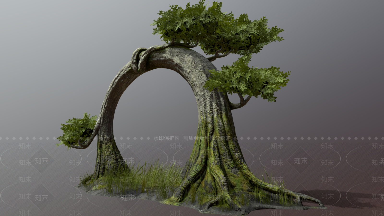 现代中式其他景观小品3D模型下载【ID:1188527303】