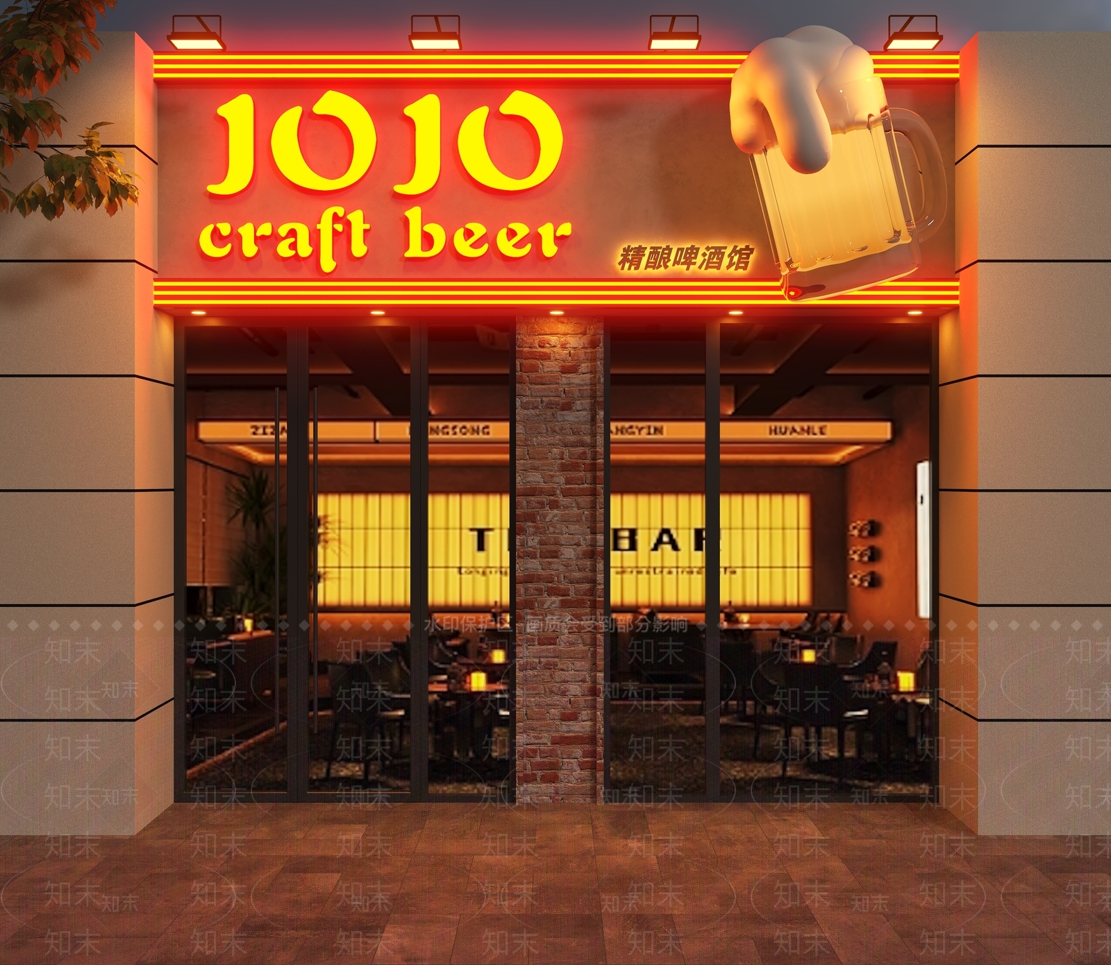 美式工业门头3D模型下载【ID:1188531220】