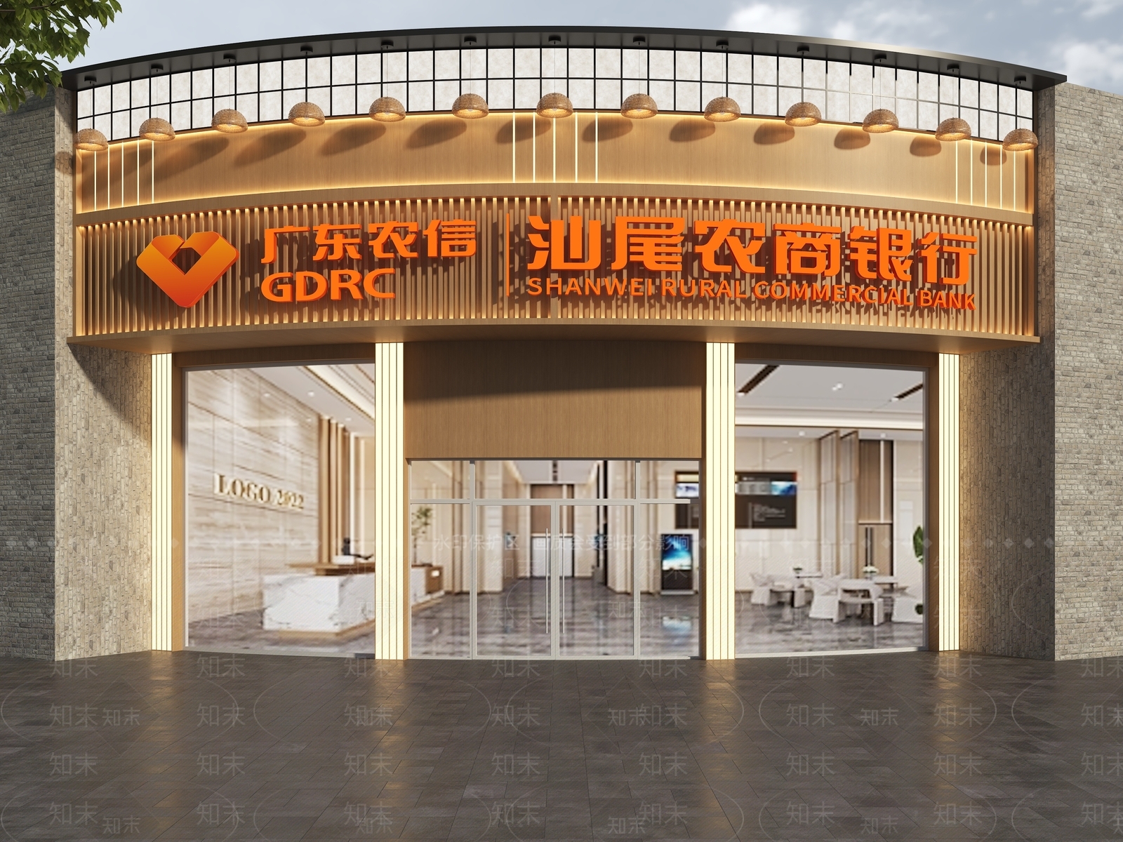 新中式门头3D模型下载【ID:1188531528】
