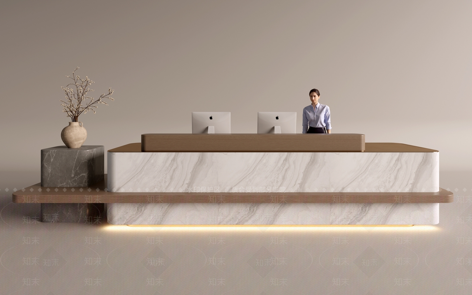 现代前台3D模型下载【ID:1188532412】