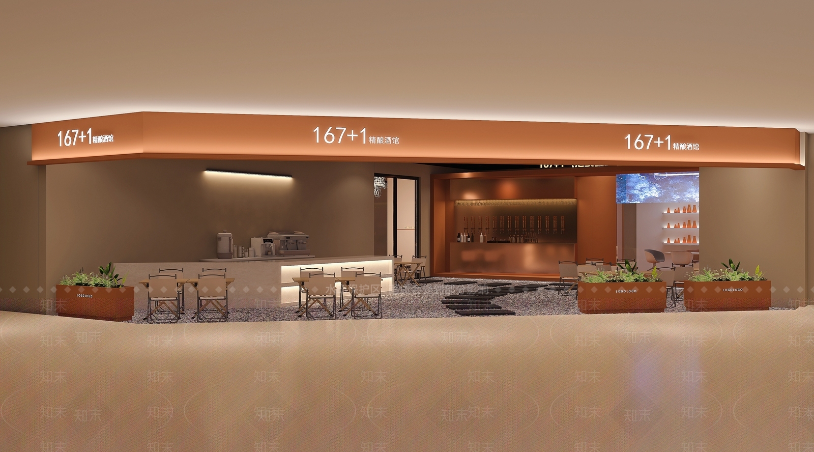 现代咖啡厅3D模型下载【ID:1188533032】