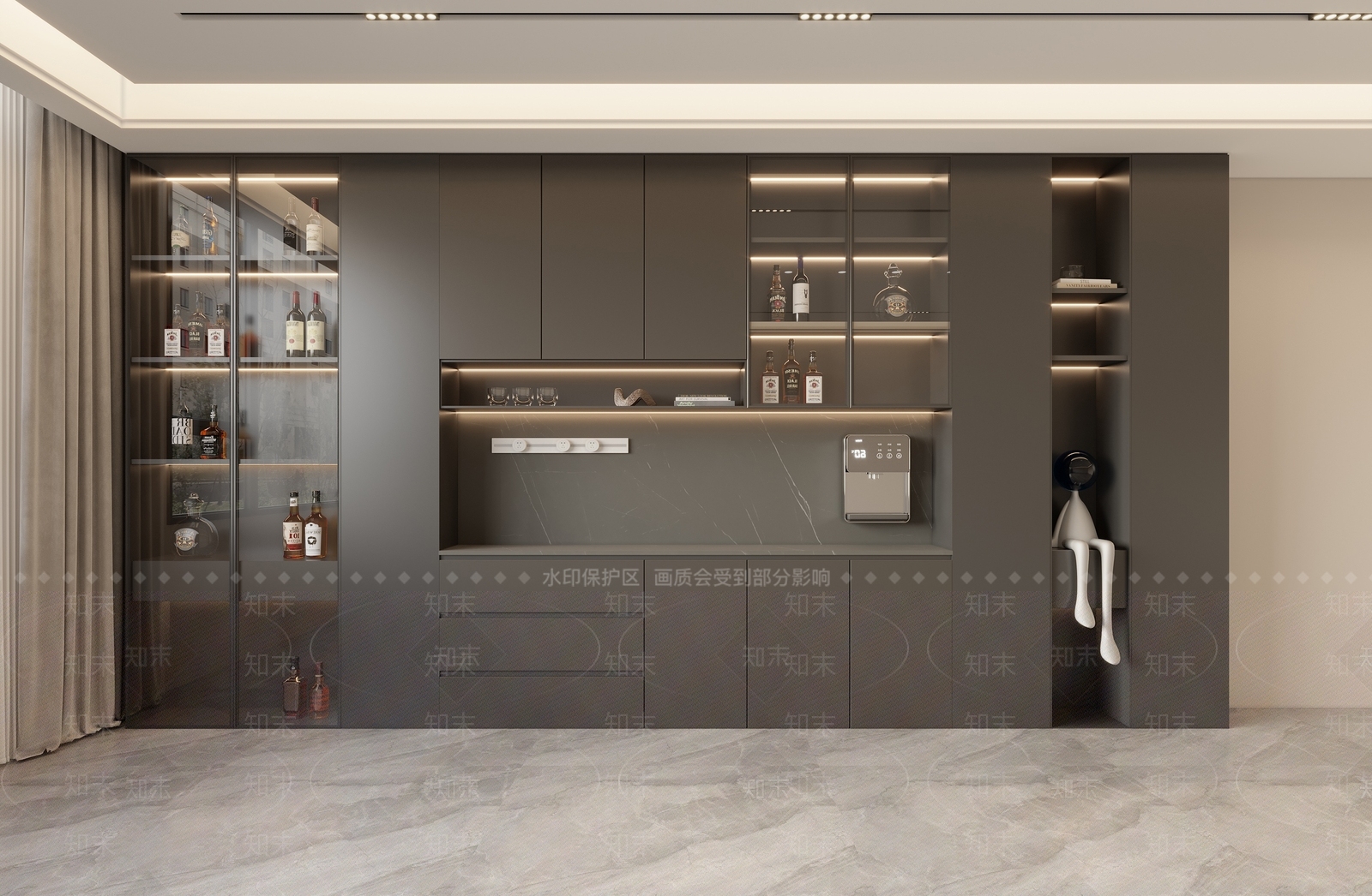 意式酒柜3D模型下载【ID:1188534506】