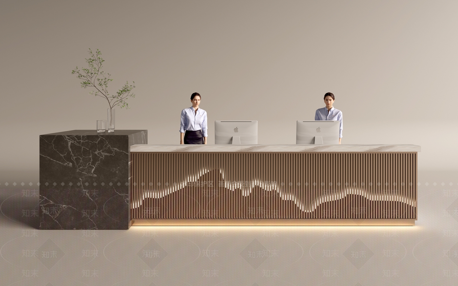 现代前台3D模型下载【ID:1188536168】