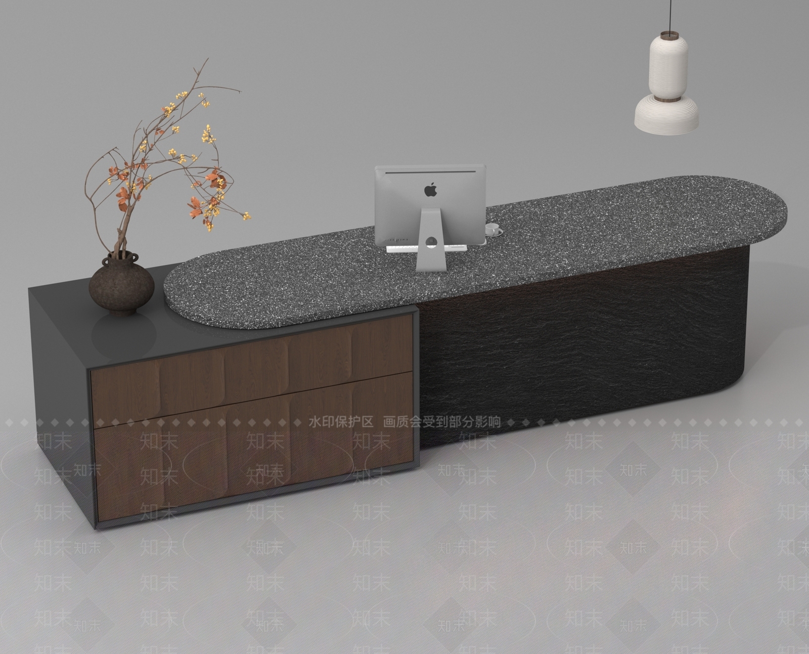 现代前台3D模型下载【ID:1188536512】