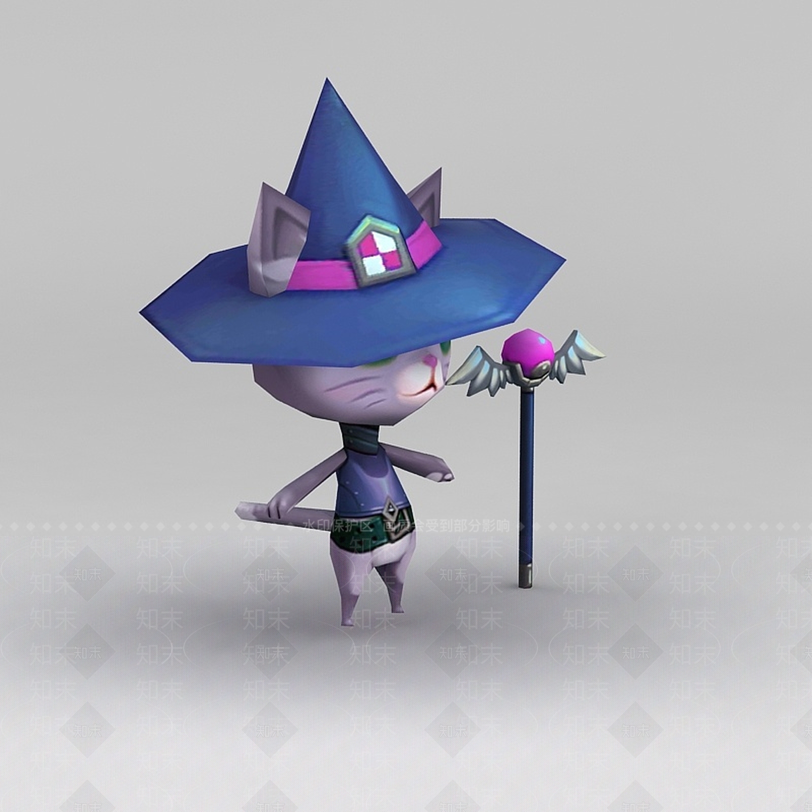 现代手游角色动物小猫3D模型下载【ID:1188537124】