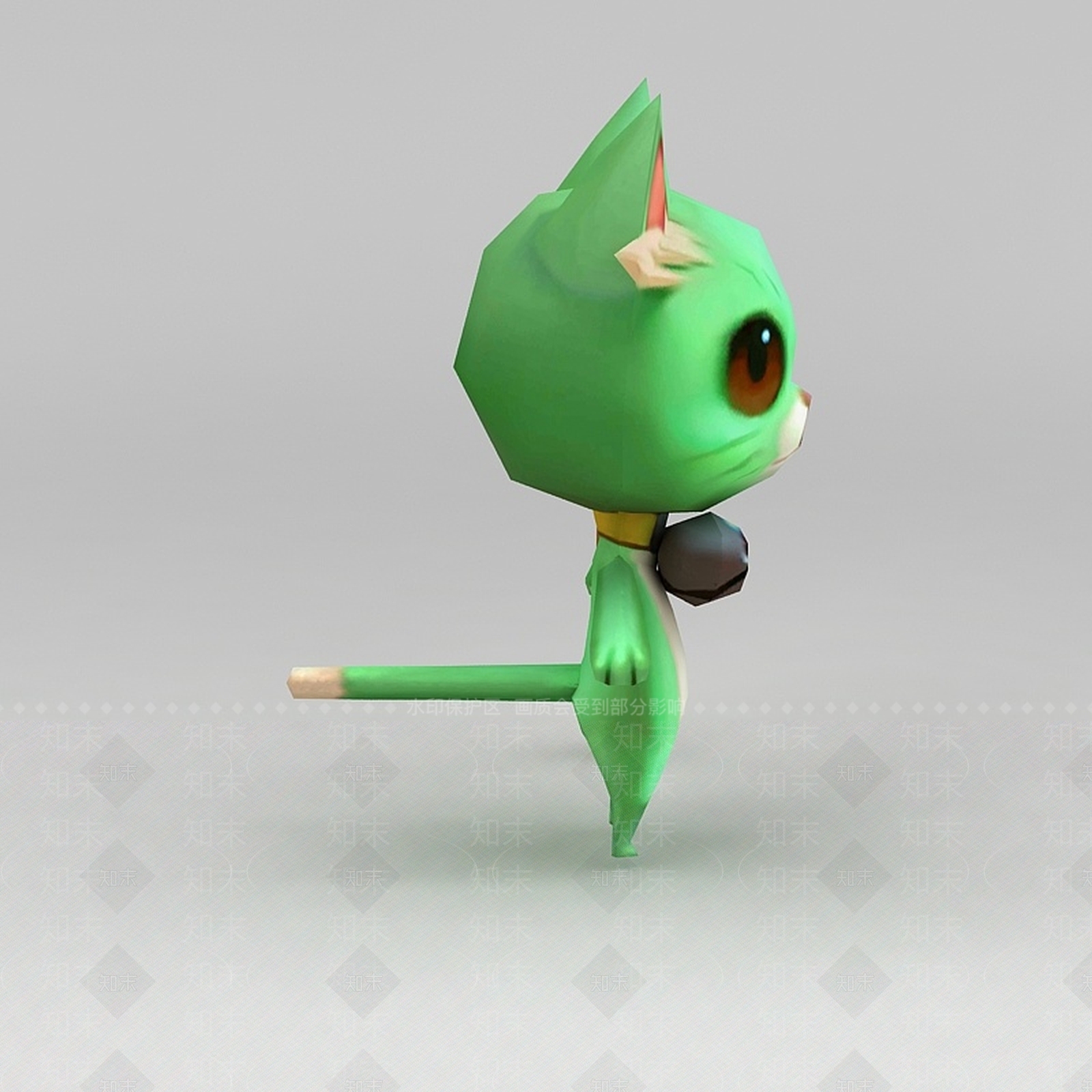 现代手游角色小猫动物3D模型下载【ID:1188537214】