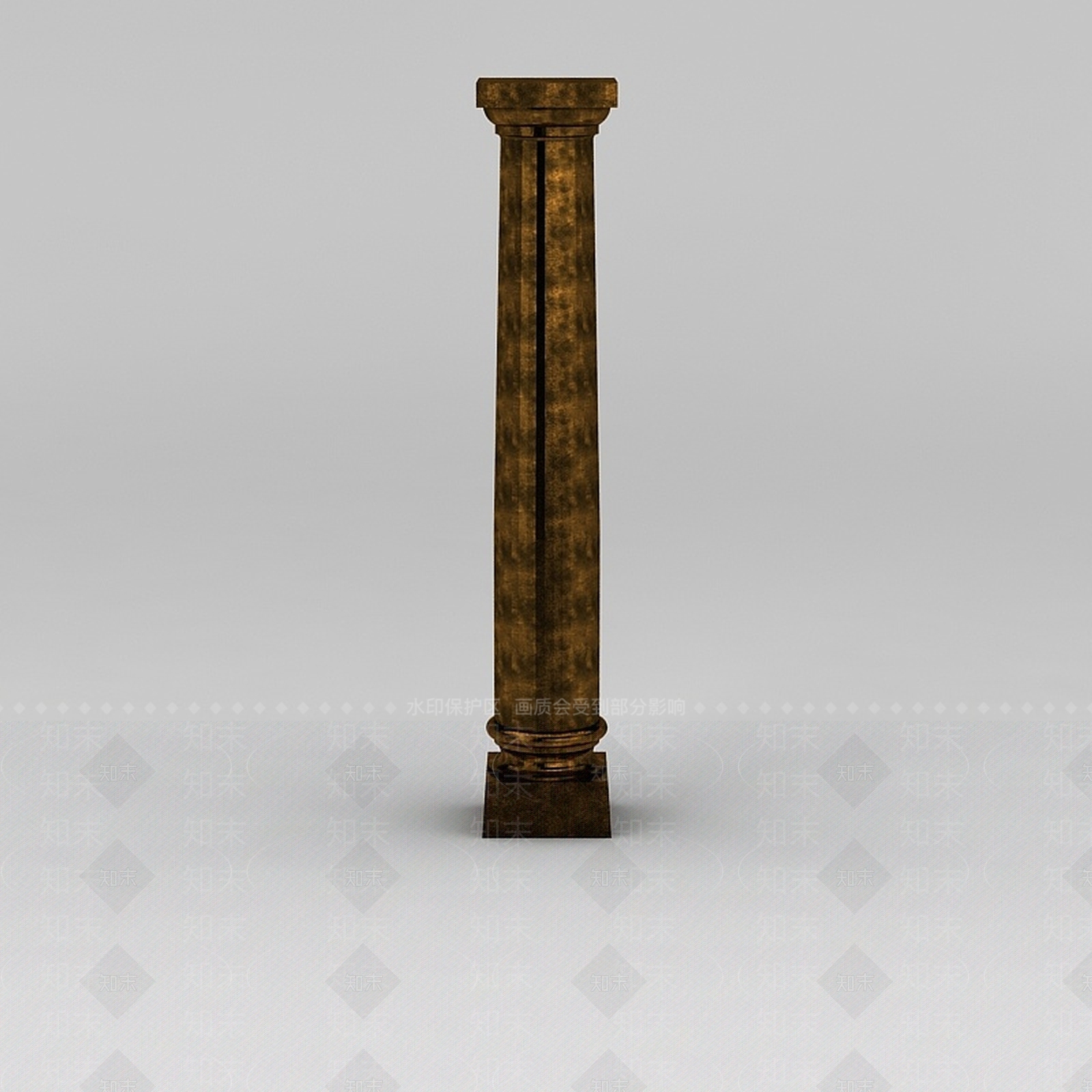 欧式古典欧式柱子3D模型下载【ID:1188537863】