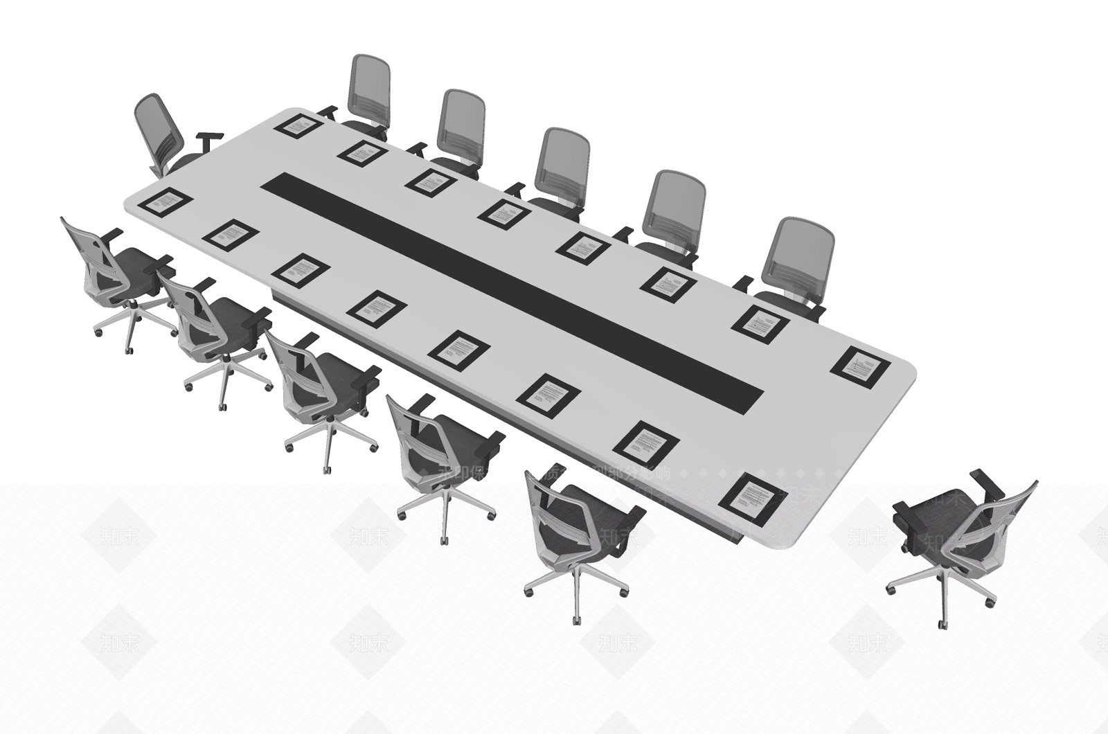 现代会议室SU模型下载【ID:1188539731】