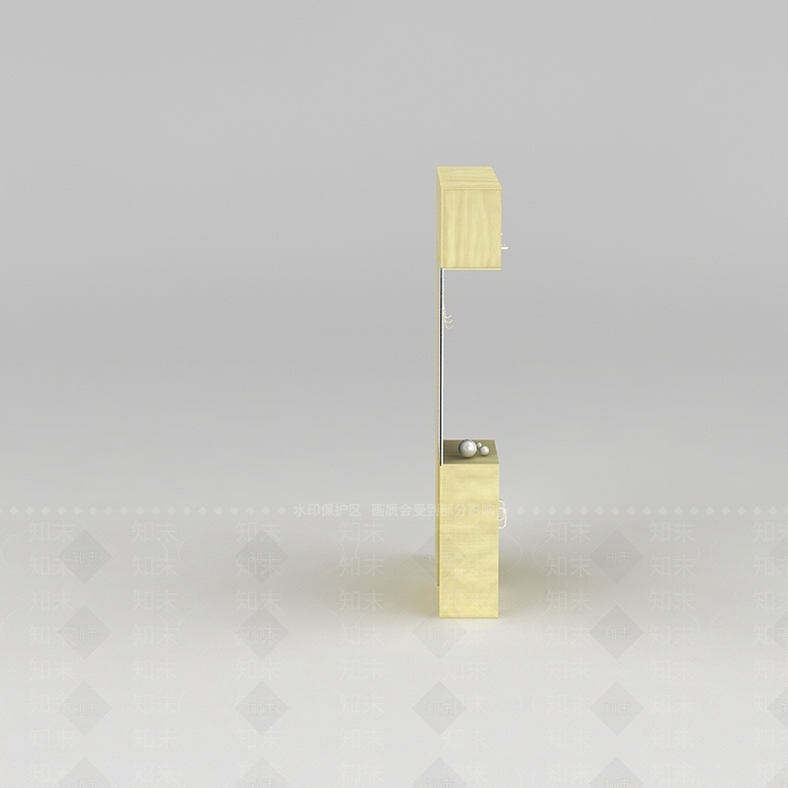 现代玄关实木鞋柜3D模型下载【ID:1188542769】