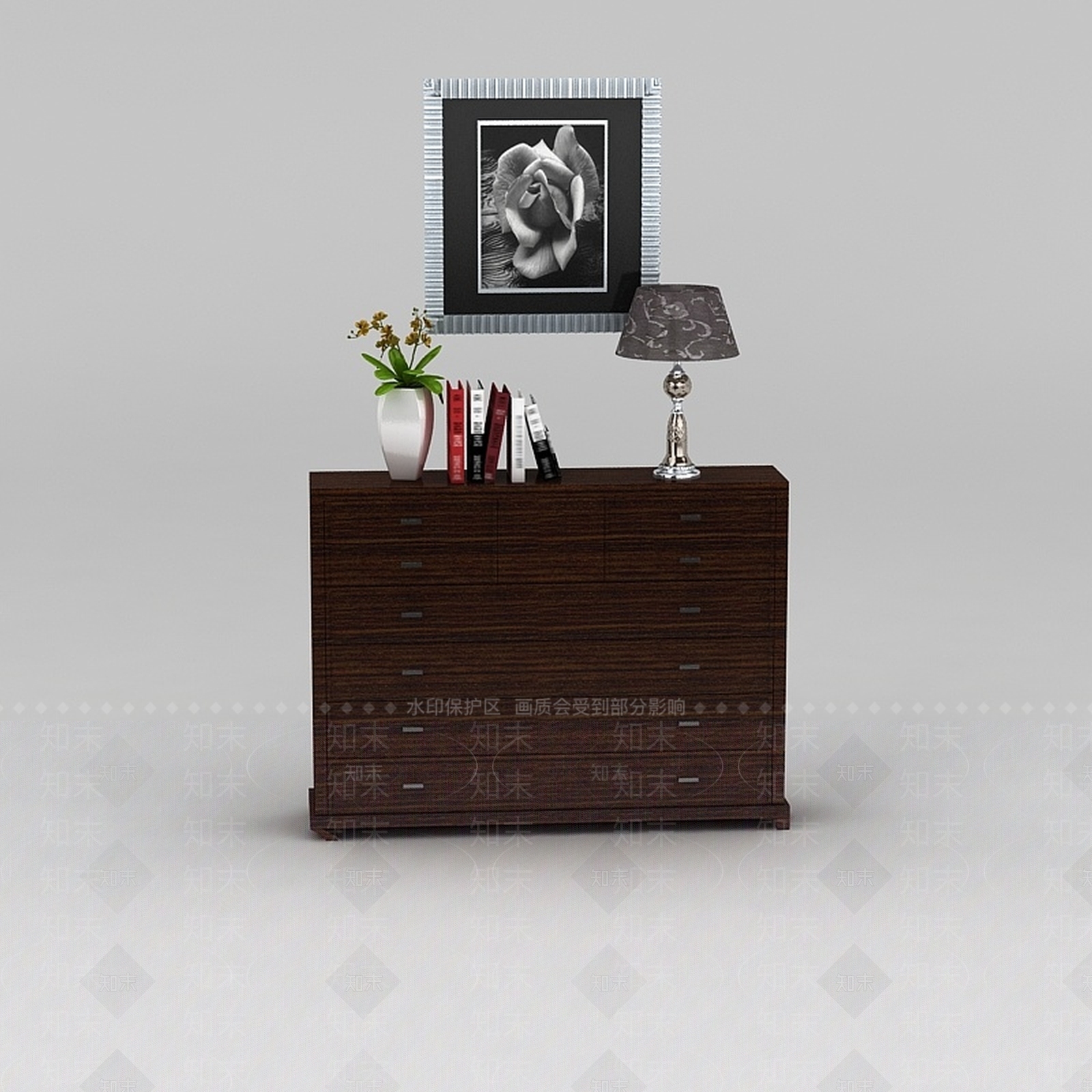 现代玄关鞋柜3D模型下载【ID:1188542932】