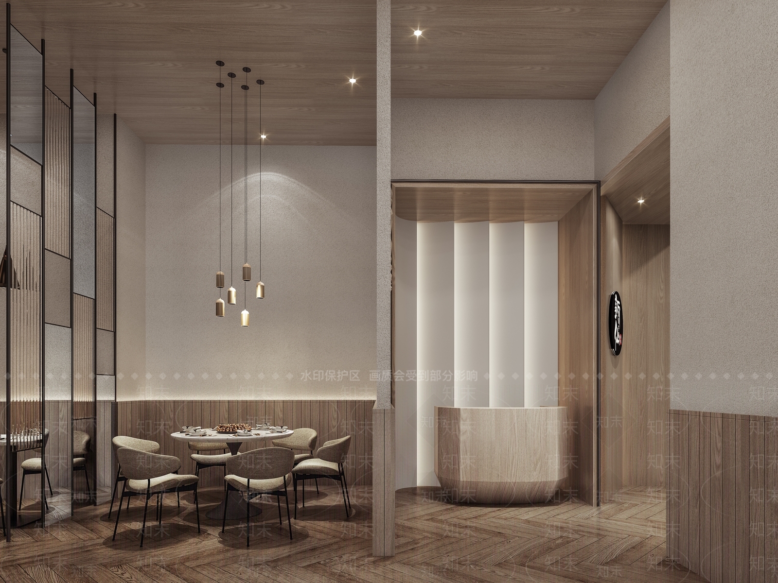 现代火锅店3D模型下载【ID:1188543927】