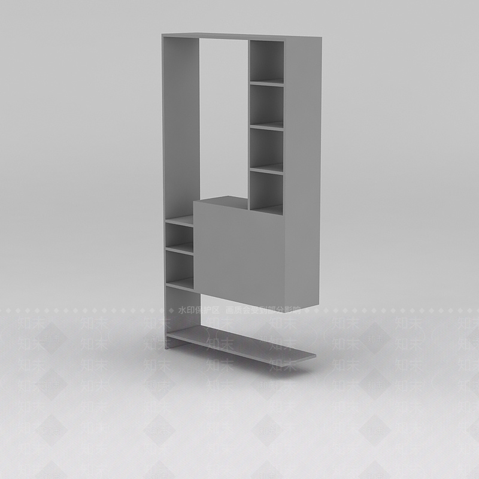 现代玄关柜3D模型下载【ID:1188544362】