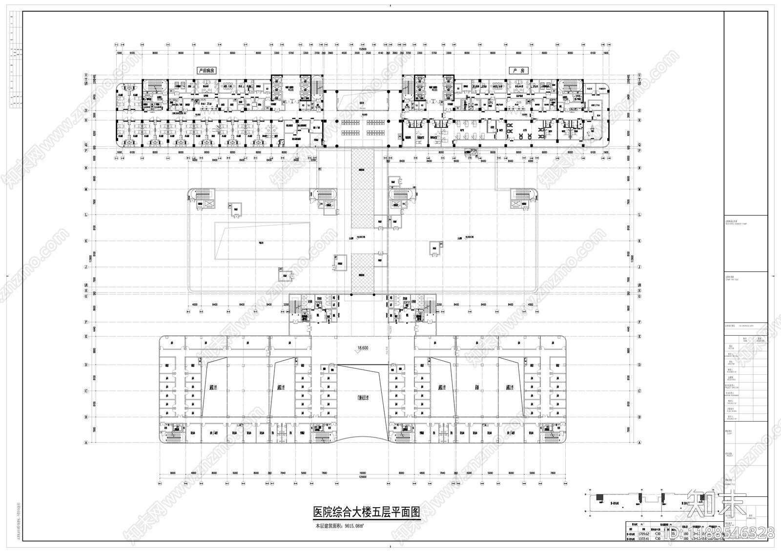 现代医院建筑cad施工图下载【ID:1188546328】