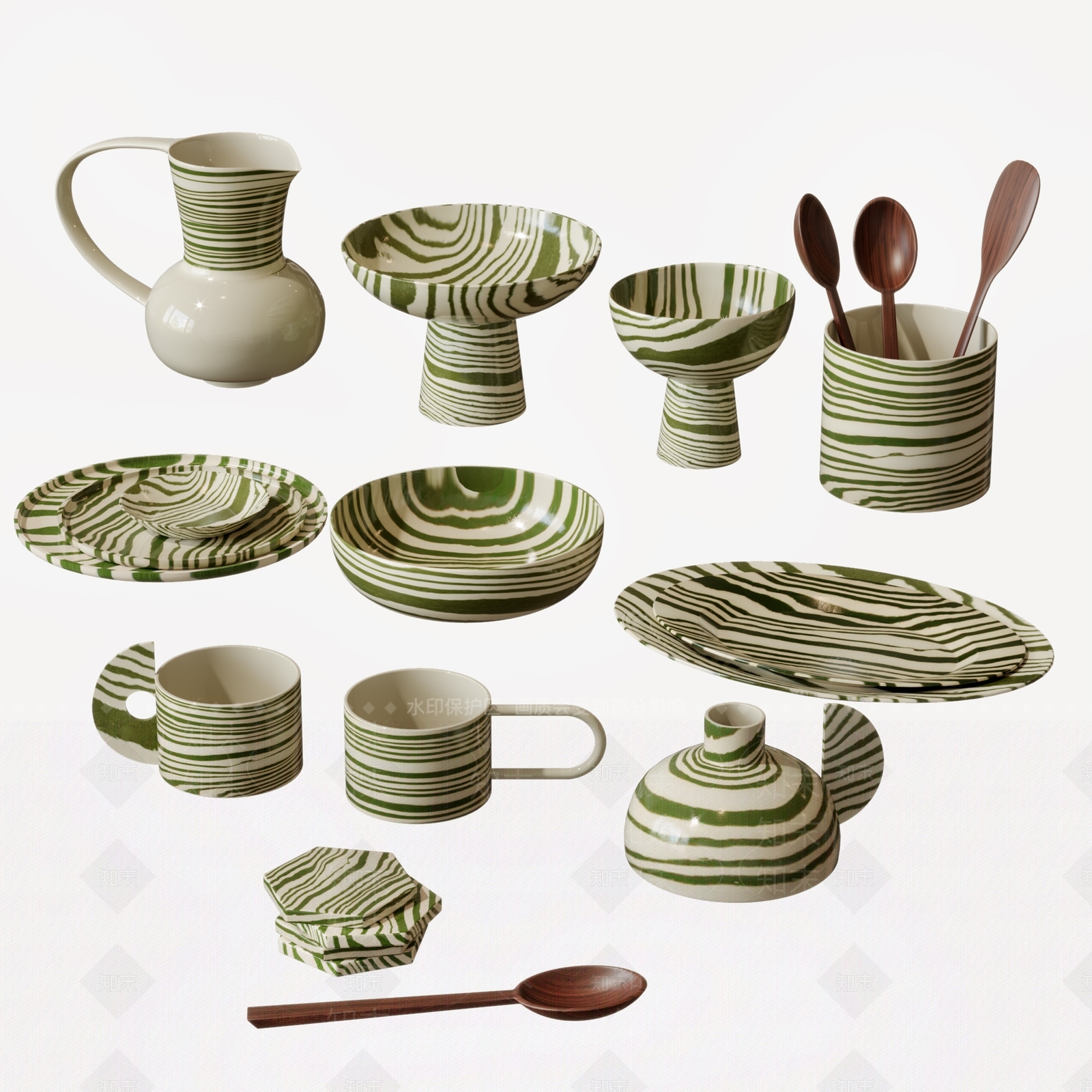 餐具SU模型下载【ID:1188548332】