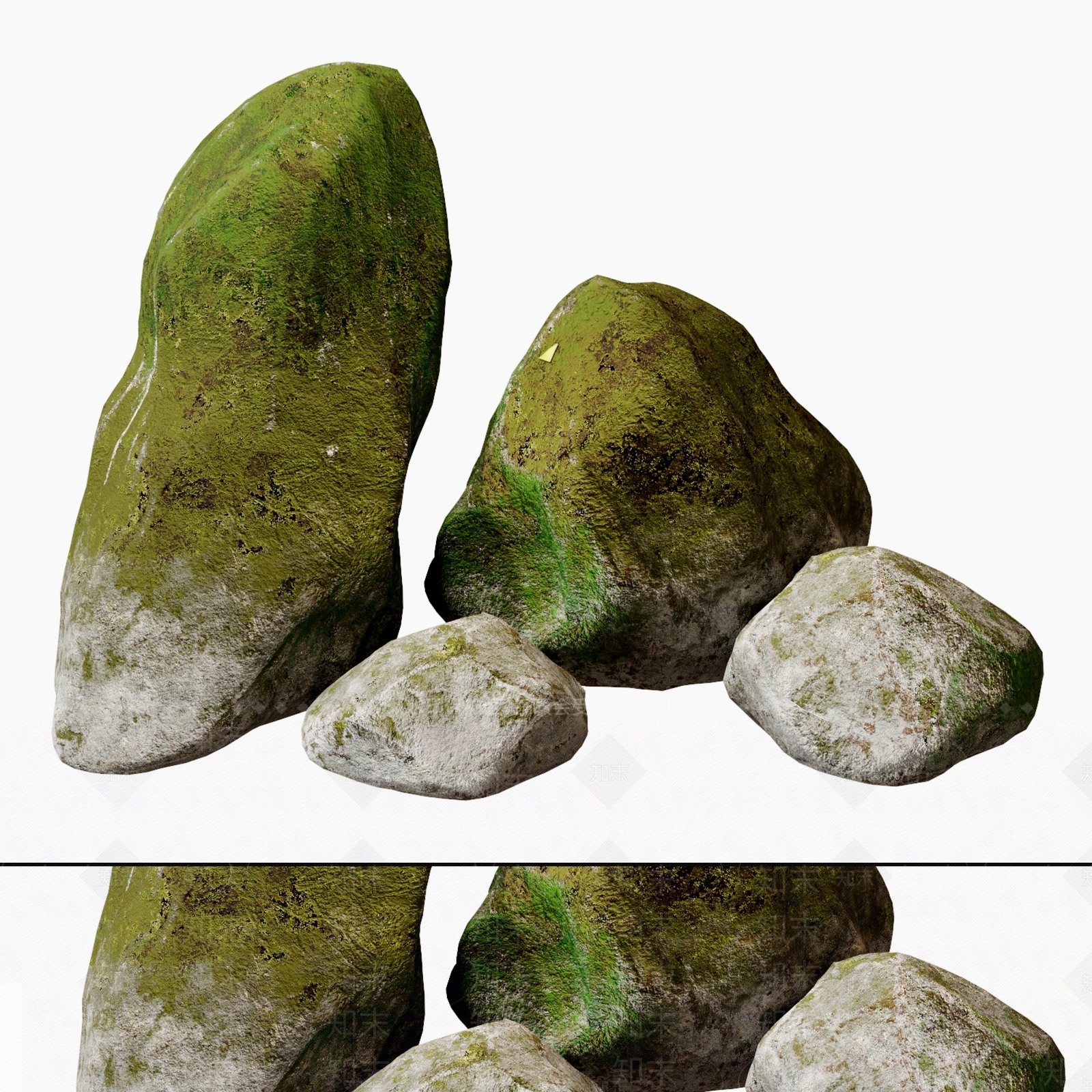 现代石头3D模型下载【ID:1188548624】