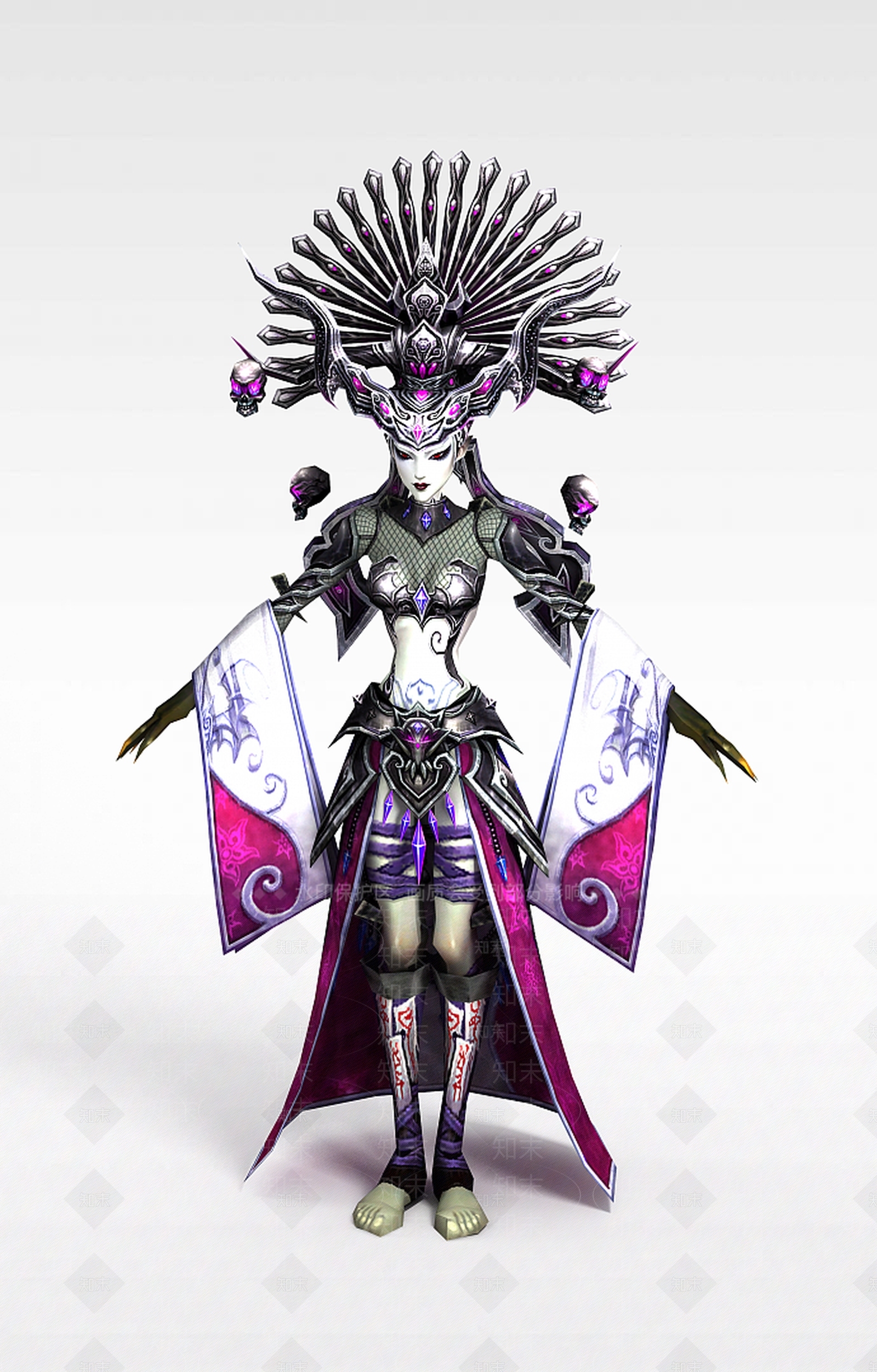 现代创世西游动漫游戏人物女人3D模型下载【ID:1188550715】