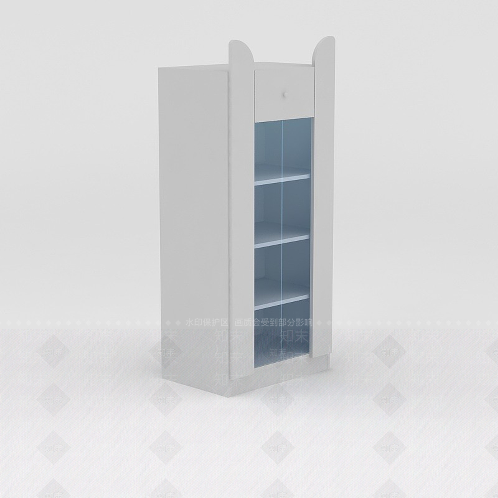 现代简约双开门酒柜3D模型下载【ID:1188551330】