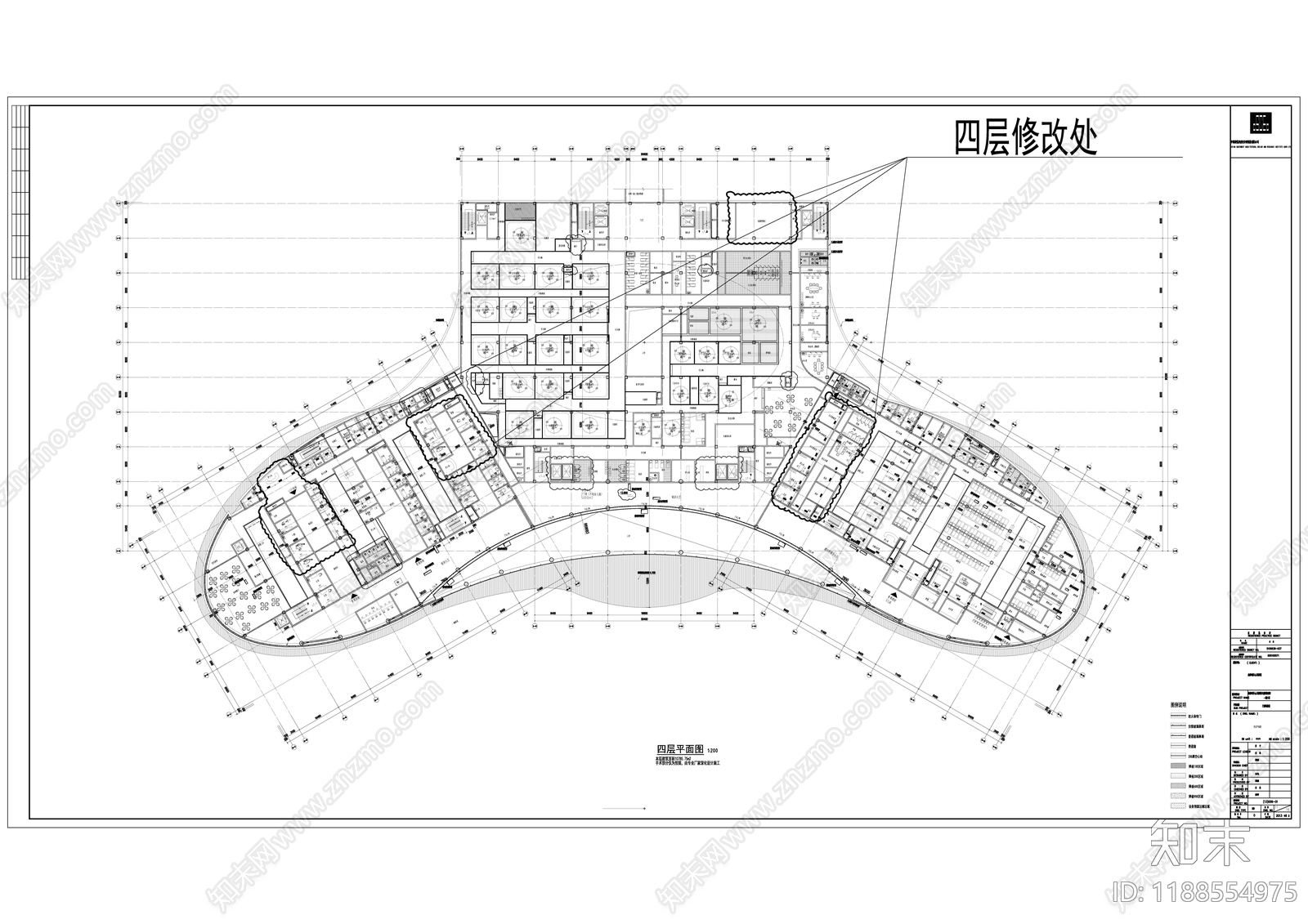 现代医院cad施工图下载【ID:1188554975】