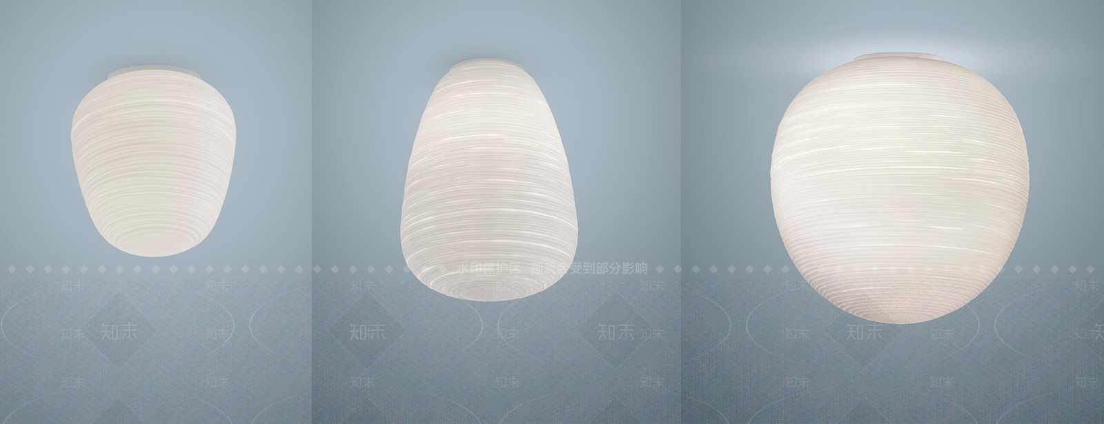 现代中古吸顶灯SU模型下载【ID:1188556392】