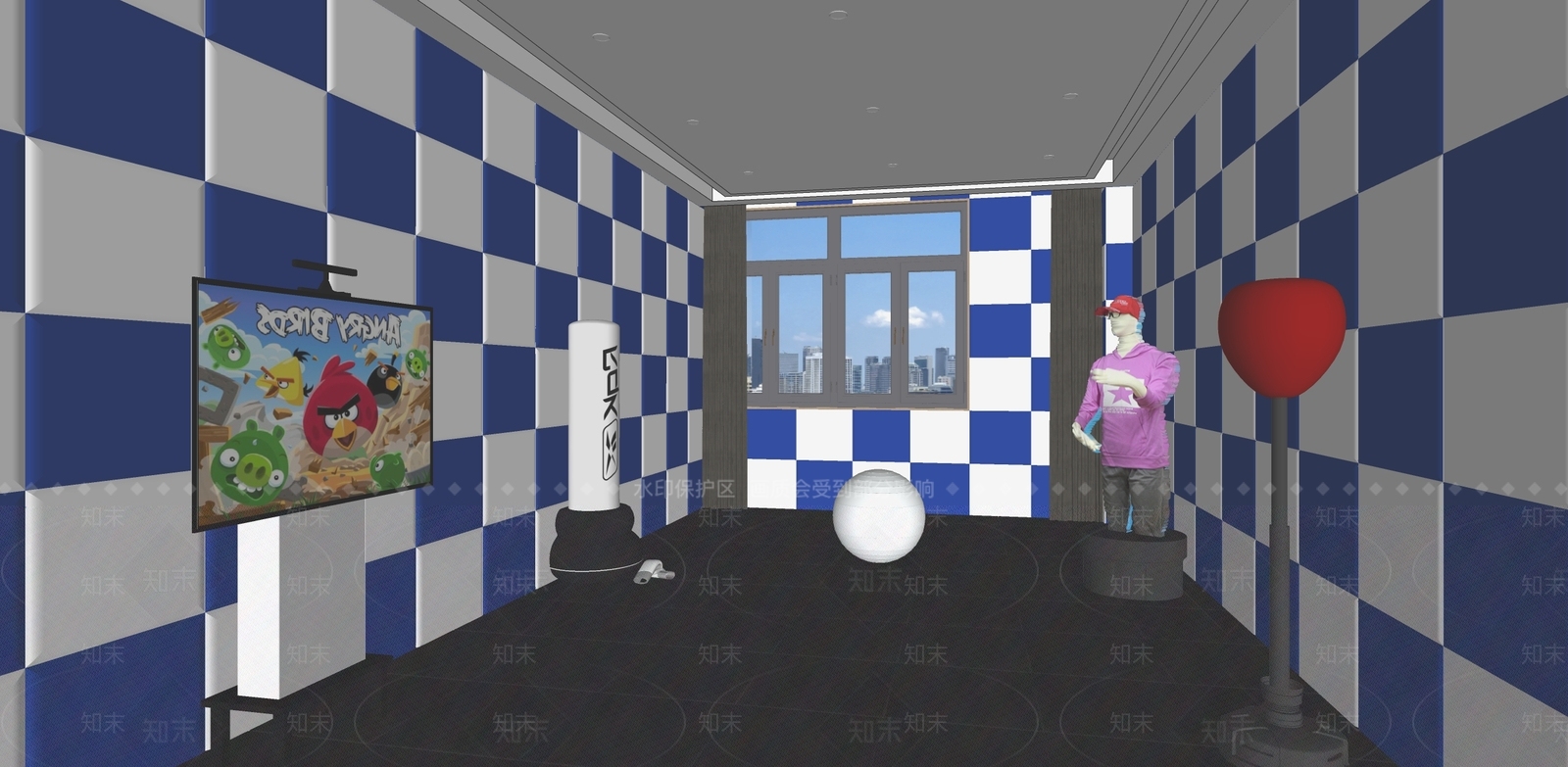 现代其他学校空间SU模型下载【ID:1188558863】