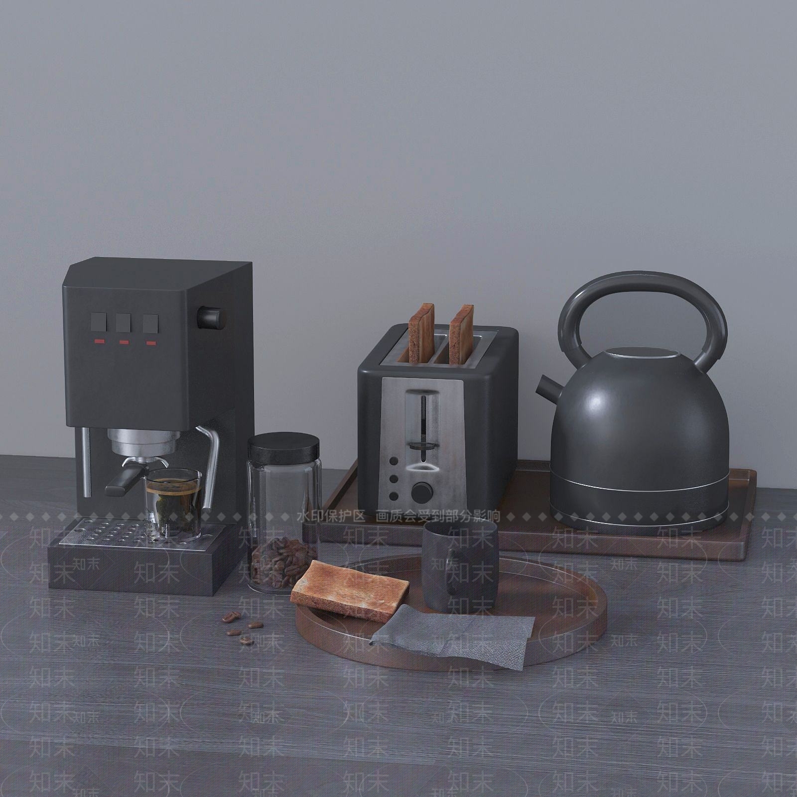 现代厨具3D模型下载【ID:1188567430】