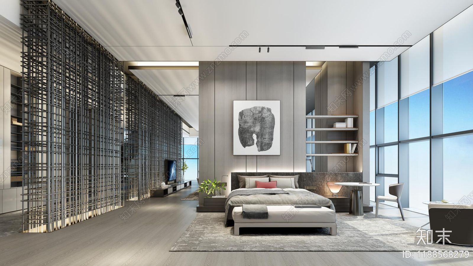 现代售楼处cad施工图下载【ID:1188568279】