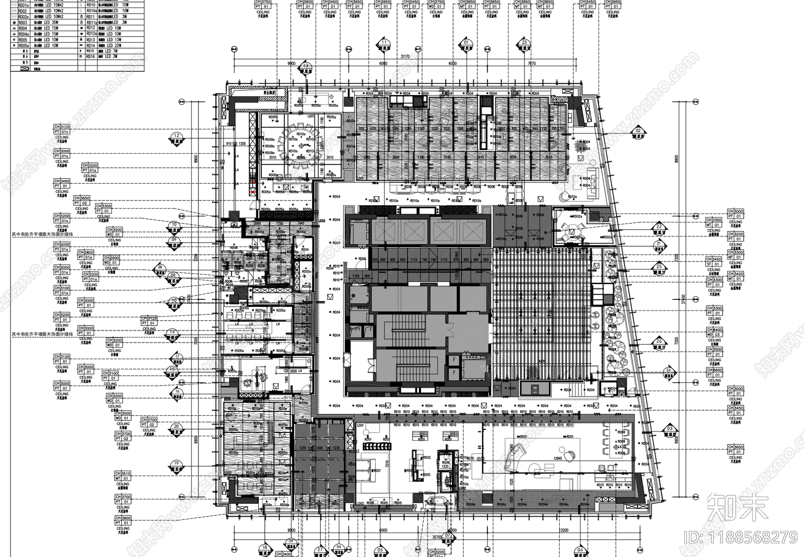 现代售楼处cad施工图下载【ID:1188568279】