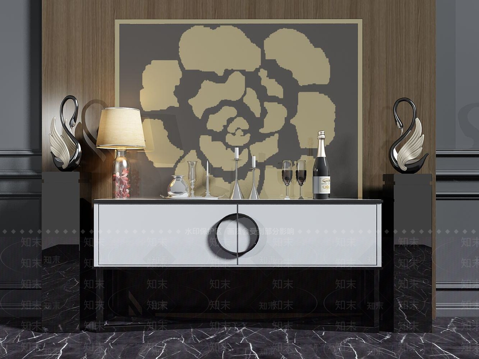 现代衣柜3D模型下载【ID:1188569743】