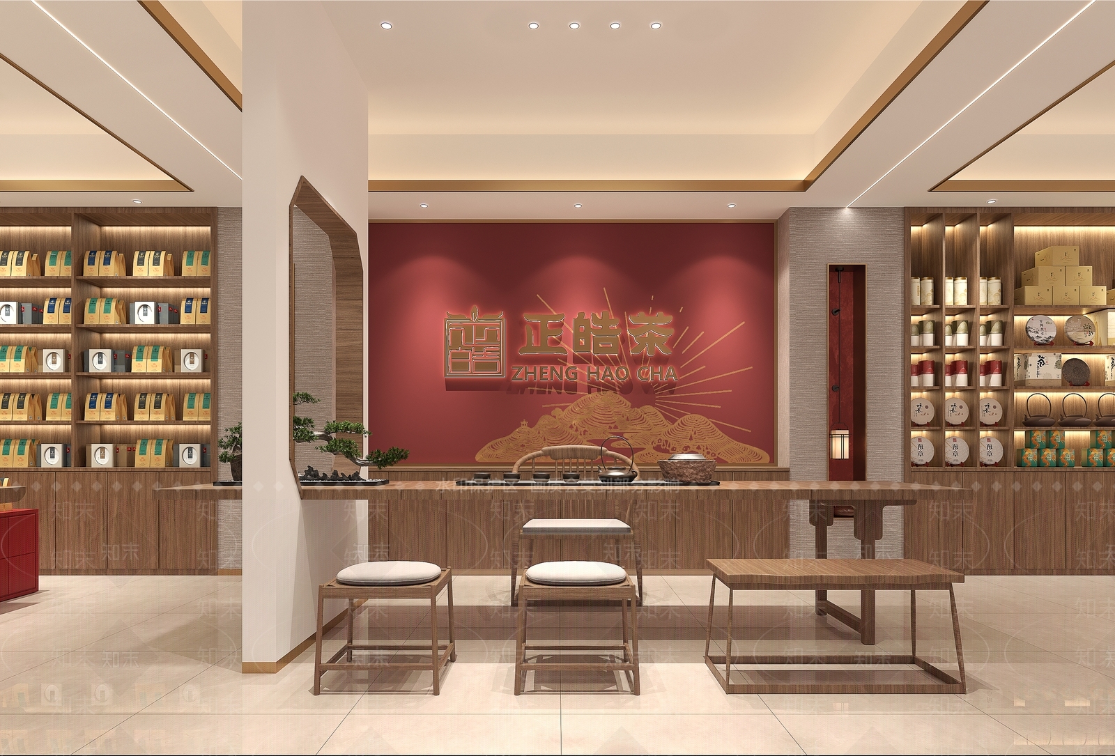 新中式茶馆3D模型下载【ID:1215057660】