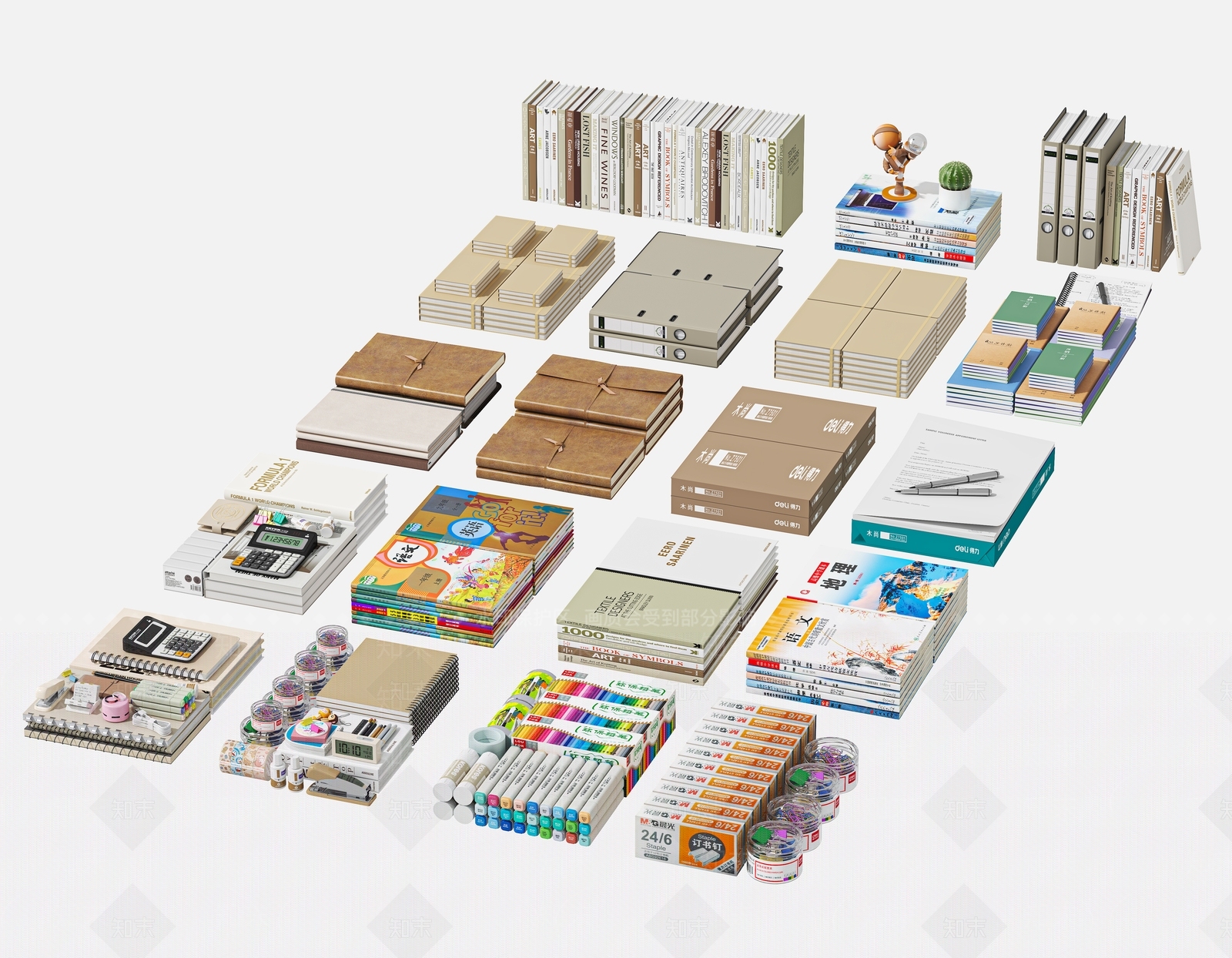 书籍3D模型下载【ID:1188571353】