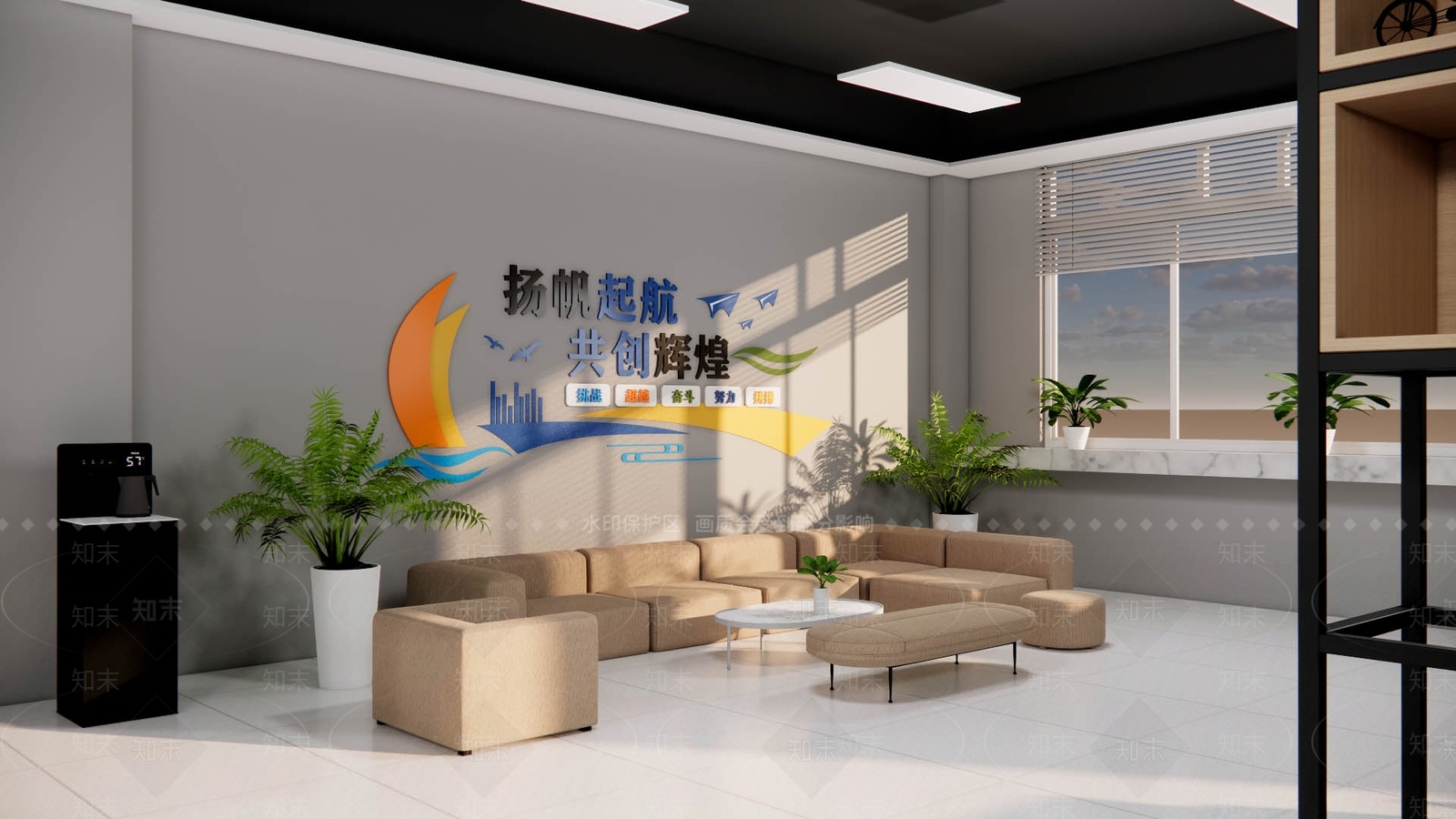 工业茶水间SU模型下载【ID:1189150627】
