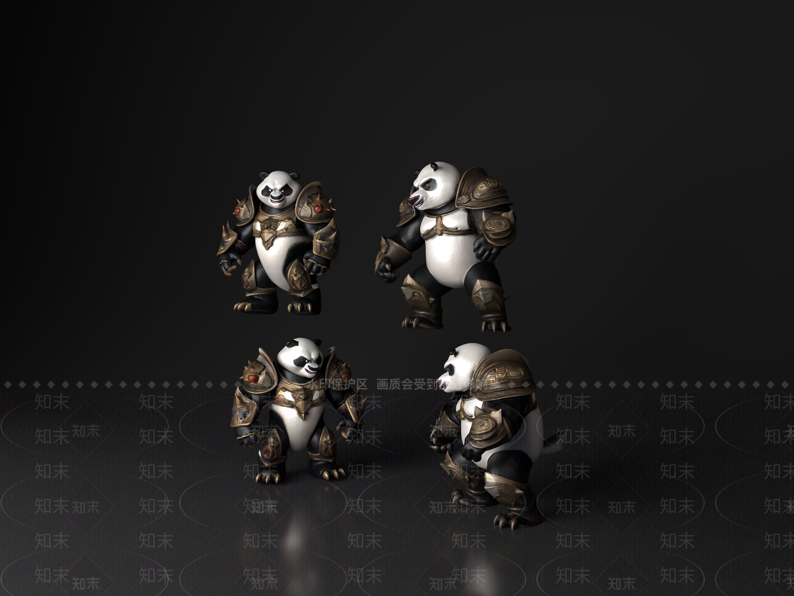 爬行类动物3D模型下载【ID:1188572795】