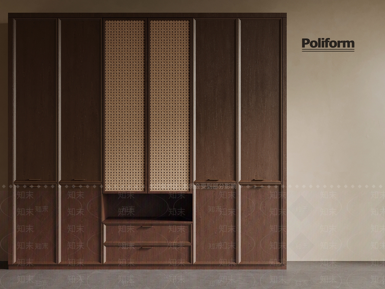 新中式中古衣柜3D模型下载【ID:1188574545】