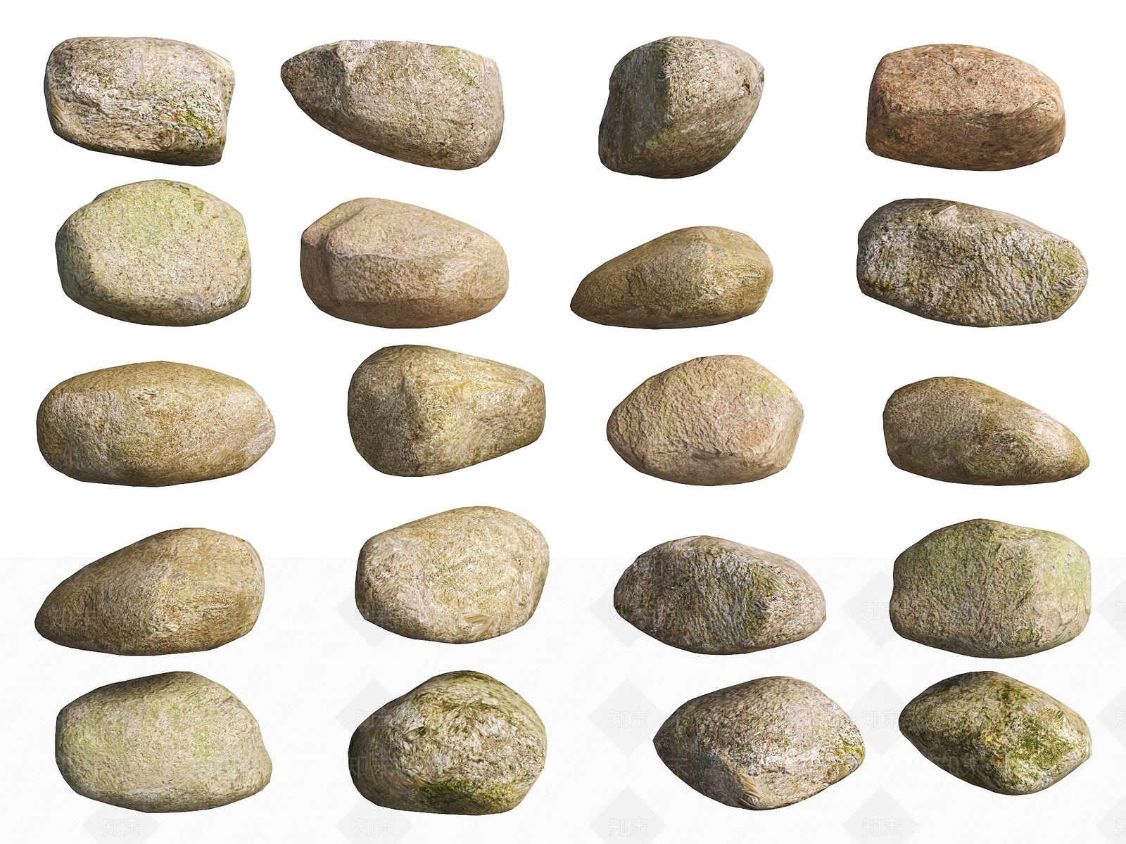 现代石头SU模型下载【ID:1188574834】