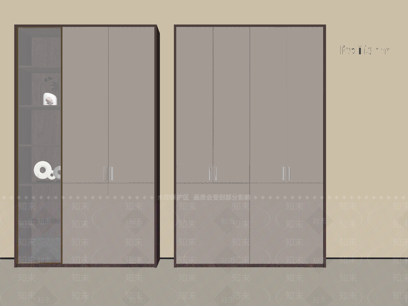 现代衣柜SU模型下载【ID:1188575004】