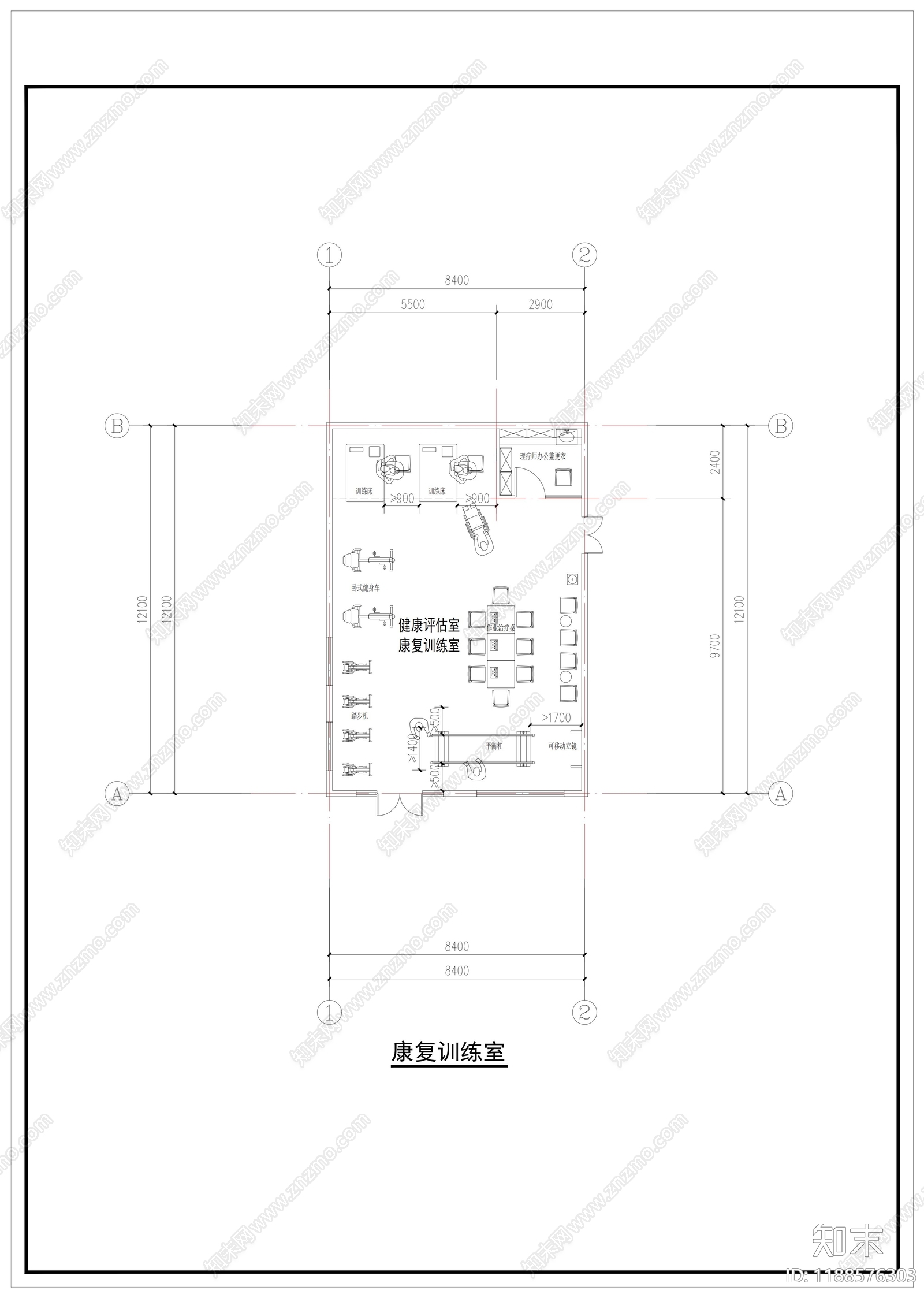 现代医院施工图下载【ID:1188576303】