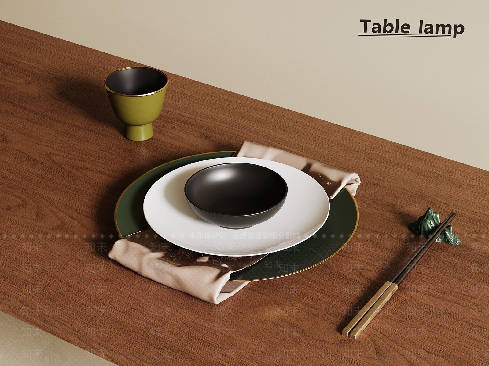 餐具3D模型下载【ID:1188576051】