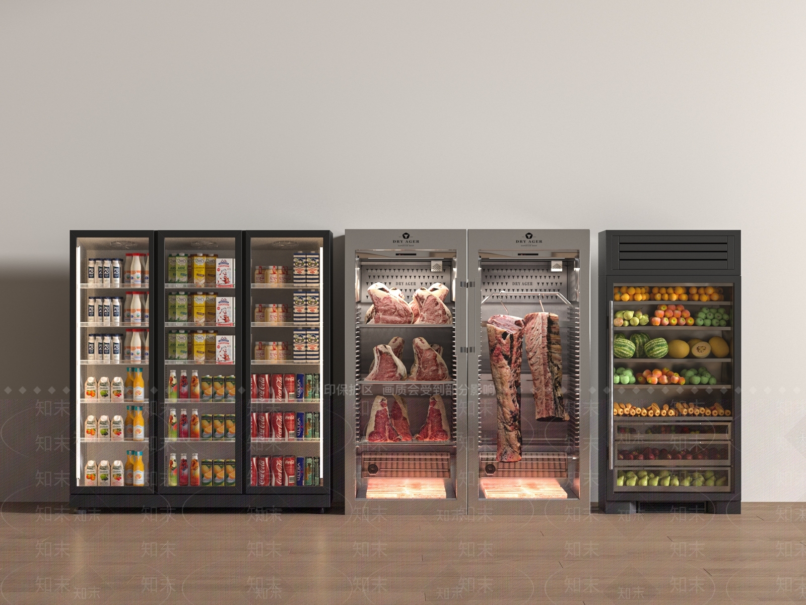 冰柜SU模型下载【ID:1188578817】