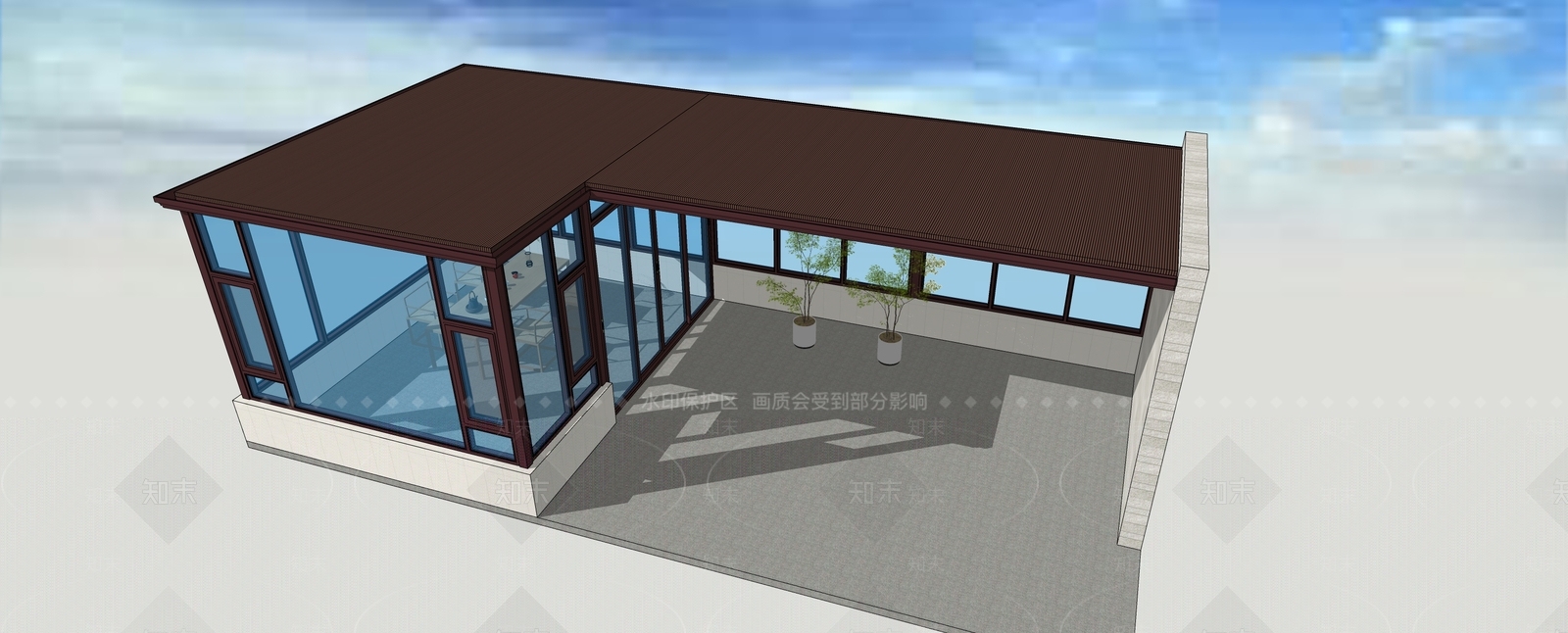现代茶室SU模型下载【ID:1188579147】