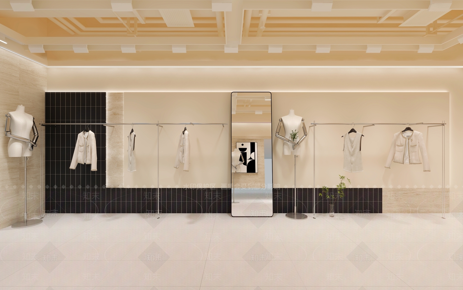现代服装店3D模型下载【ID:1188579969】