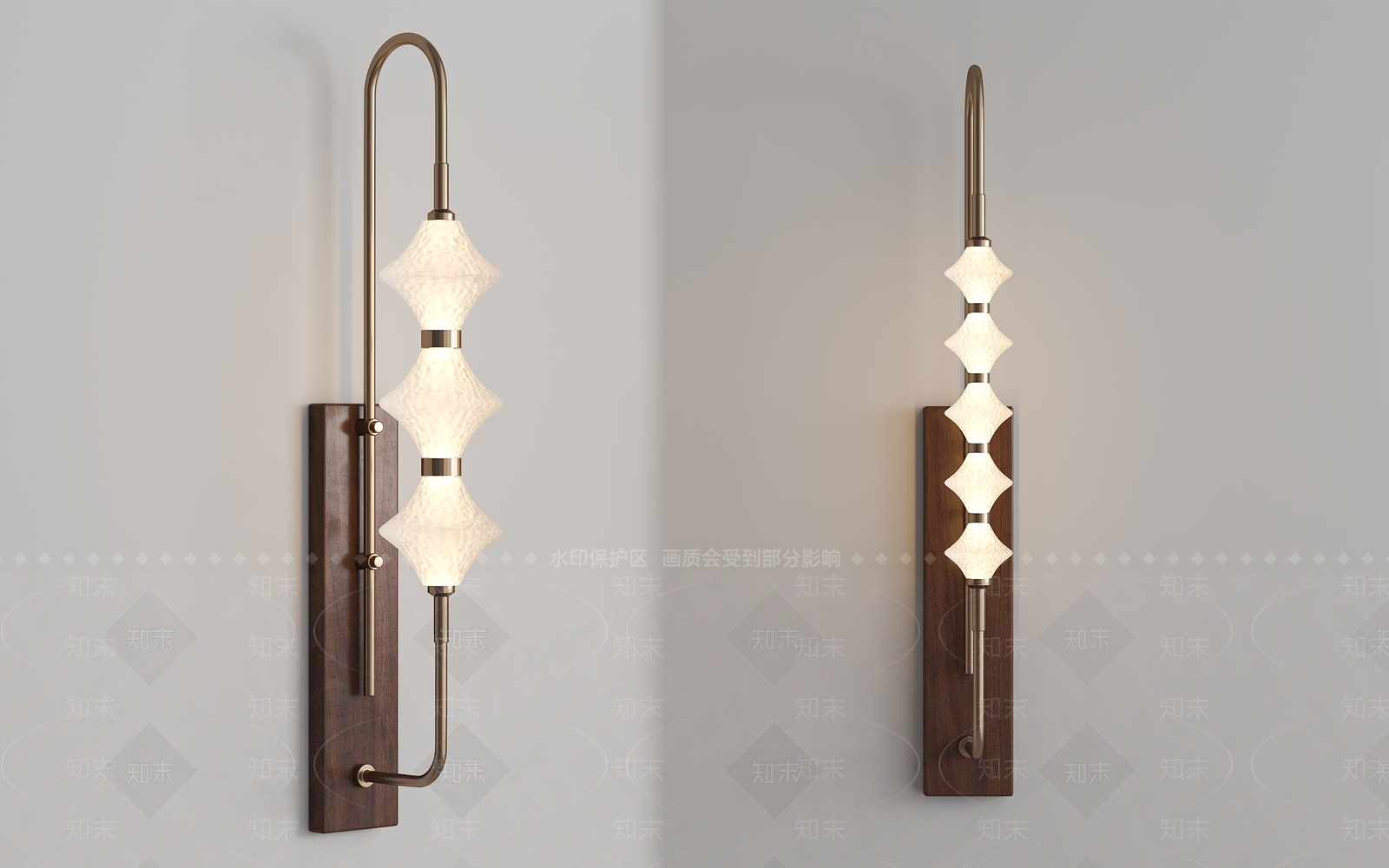 中古复古壁灯3D模型下载【ID:1188581124】