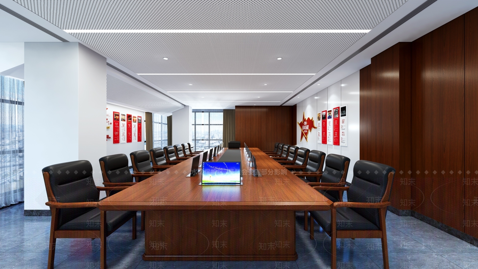 新中式会议室SU模型下载【ID:1189157865】