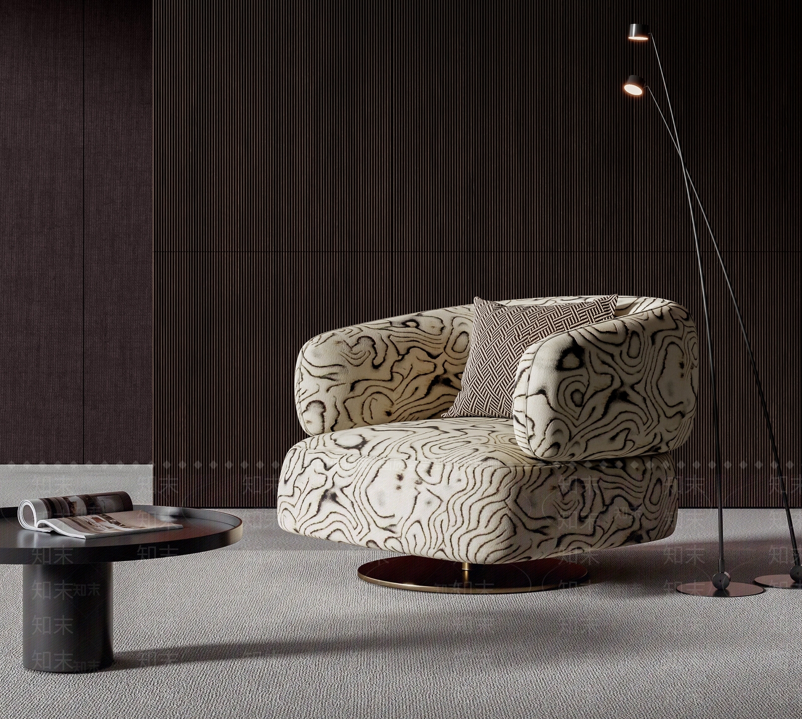 现代休闲椅SU模型下载【ID:1188590838】